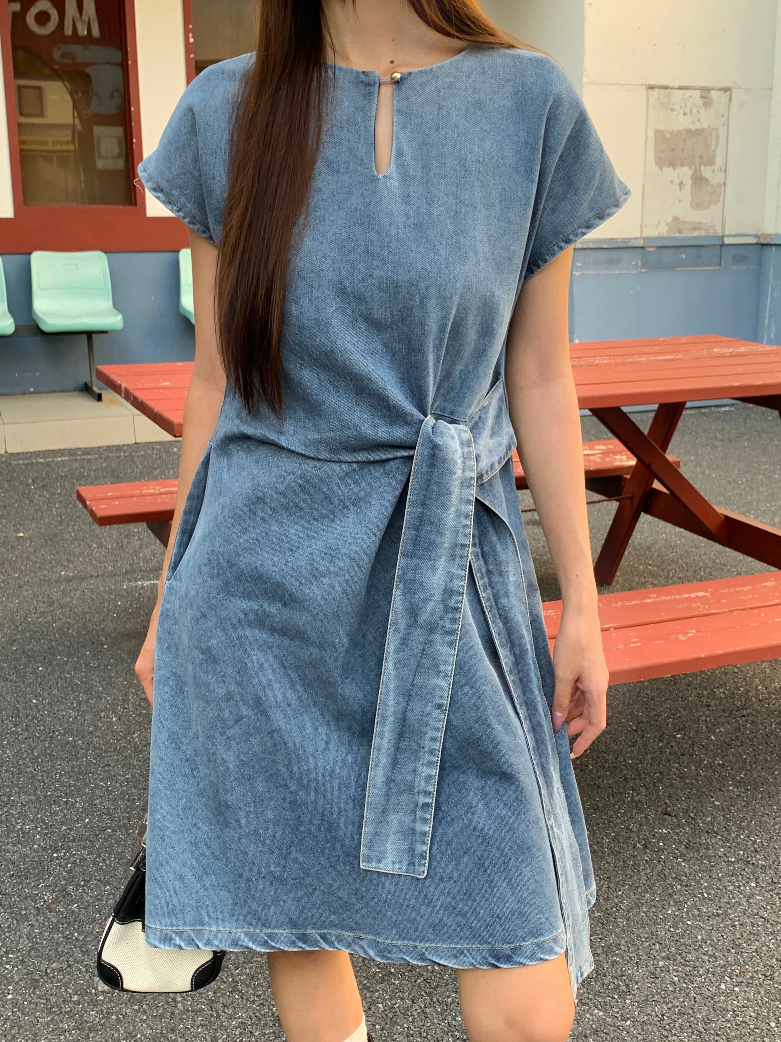 Olivie Denim Dress