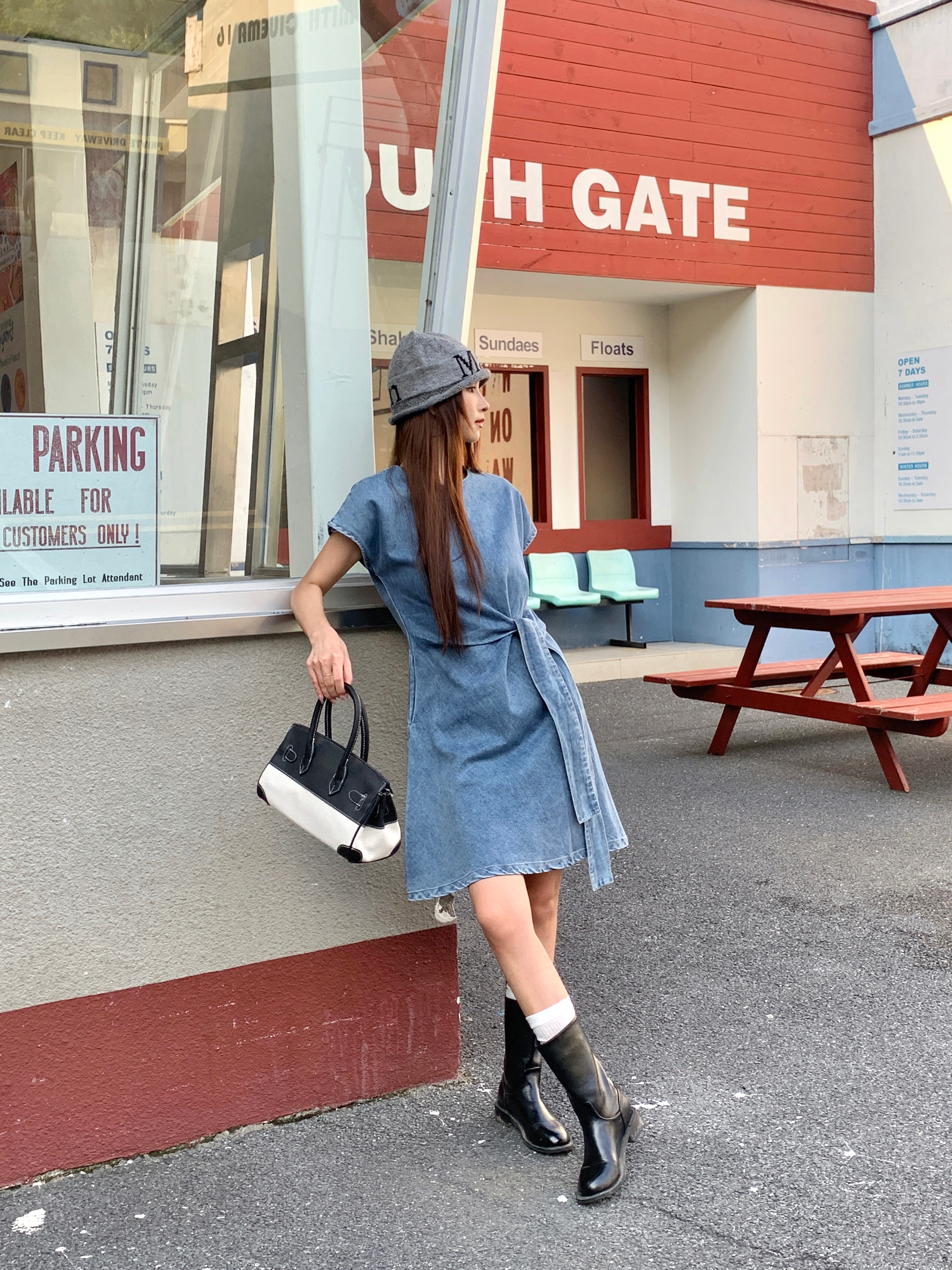 Olivie Denim Dress