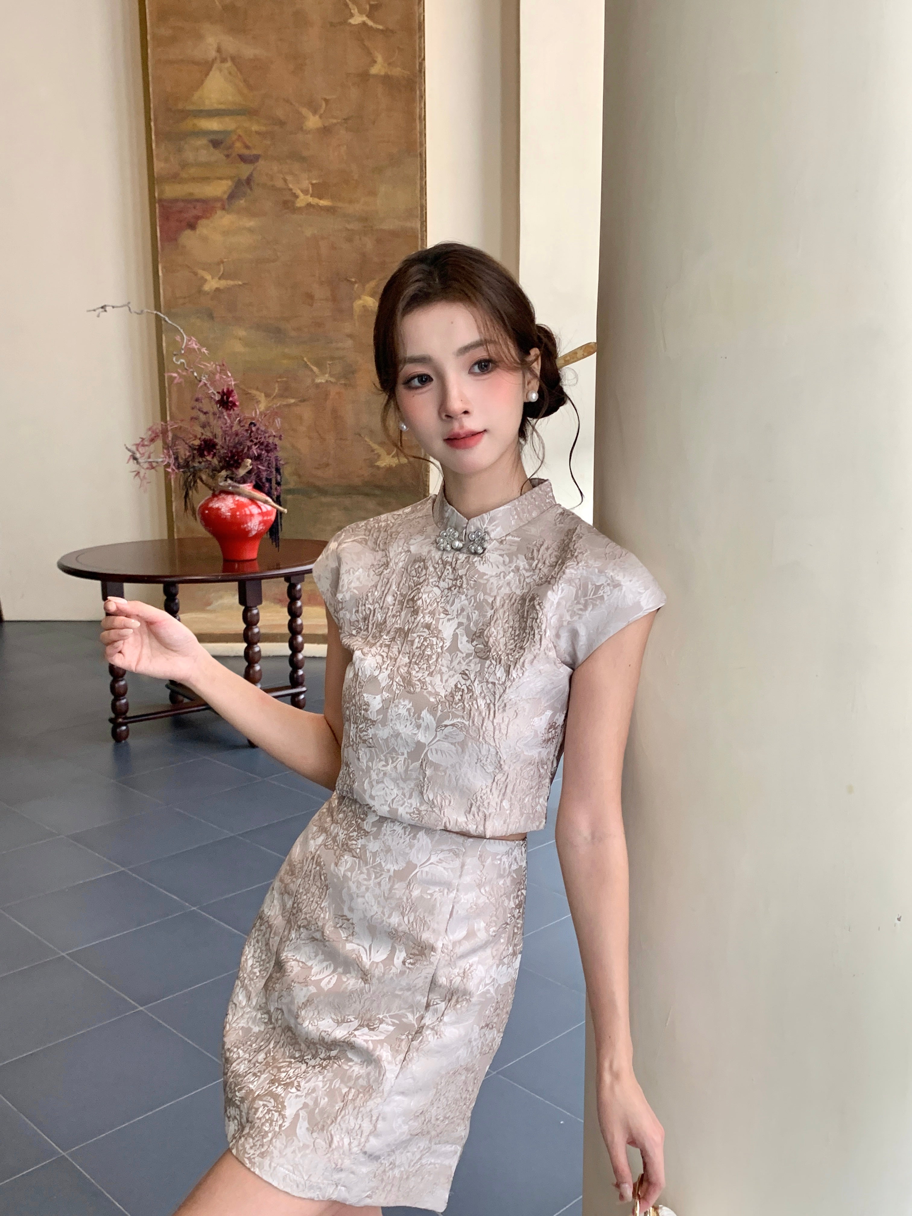 Xiang Ning Cheongsam Top