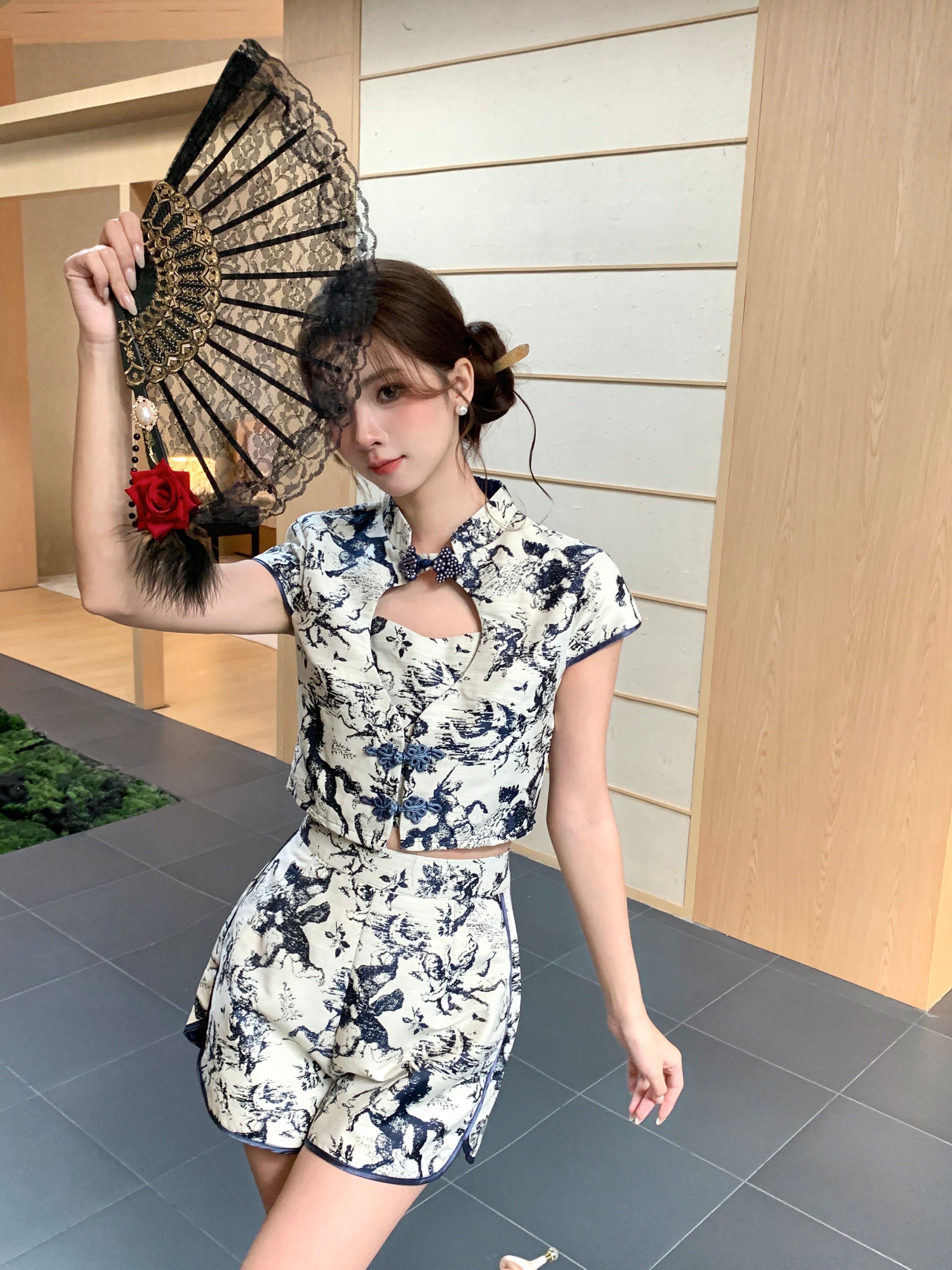 Lan Xi Cheongsam Top