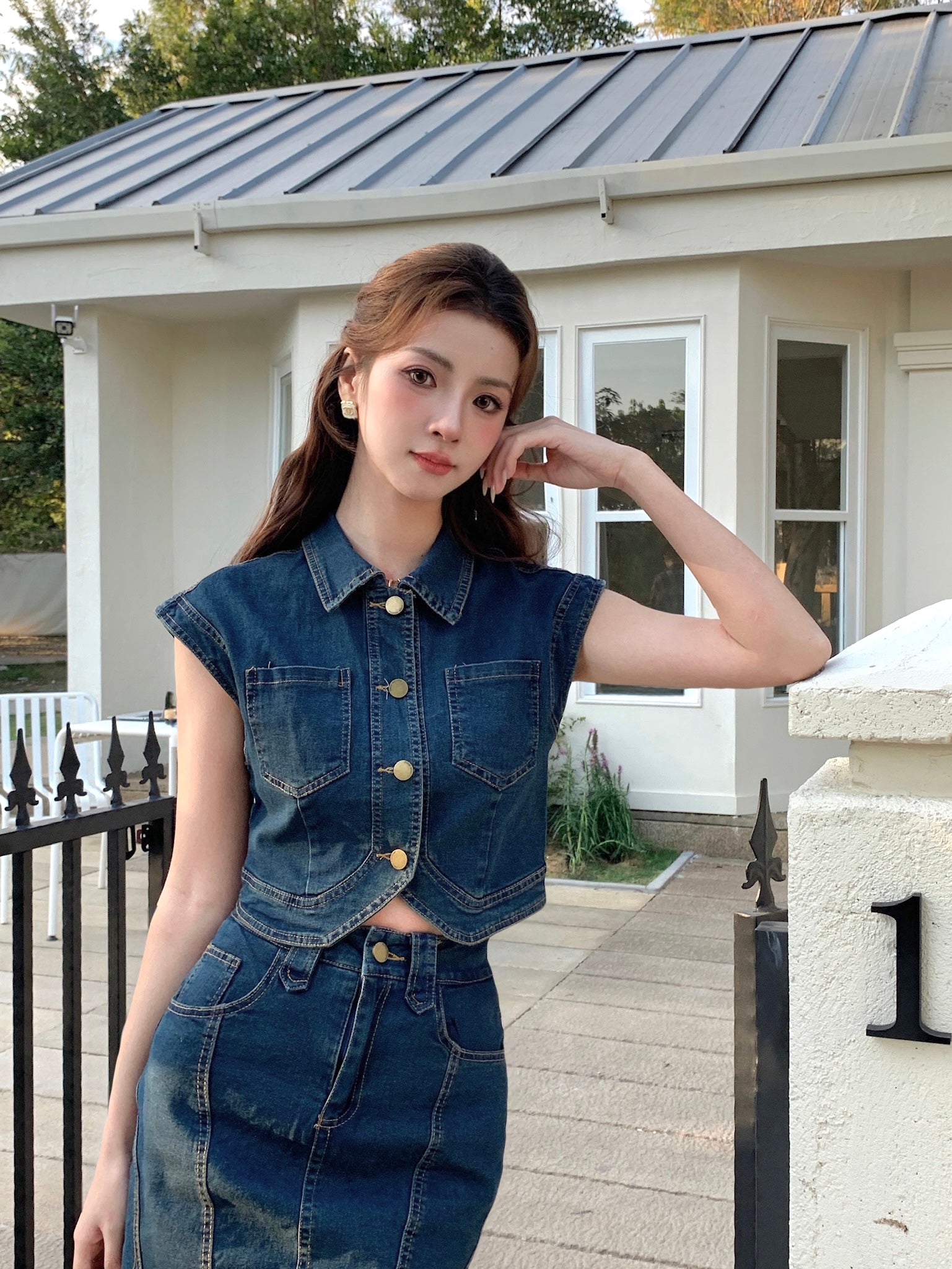 Dilamond Denim Skirt