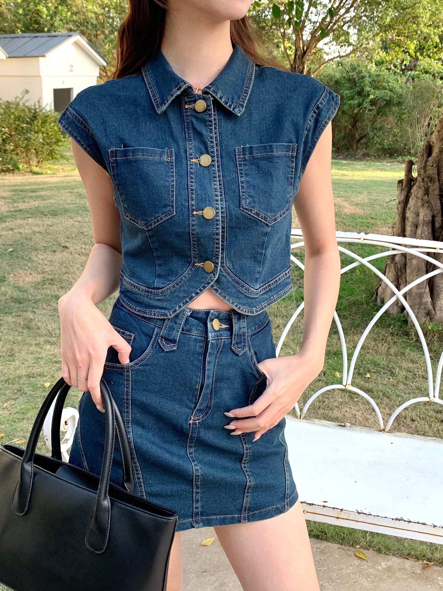 Dilamond Denim Skirt