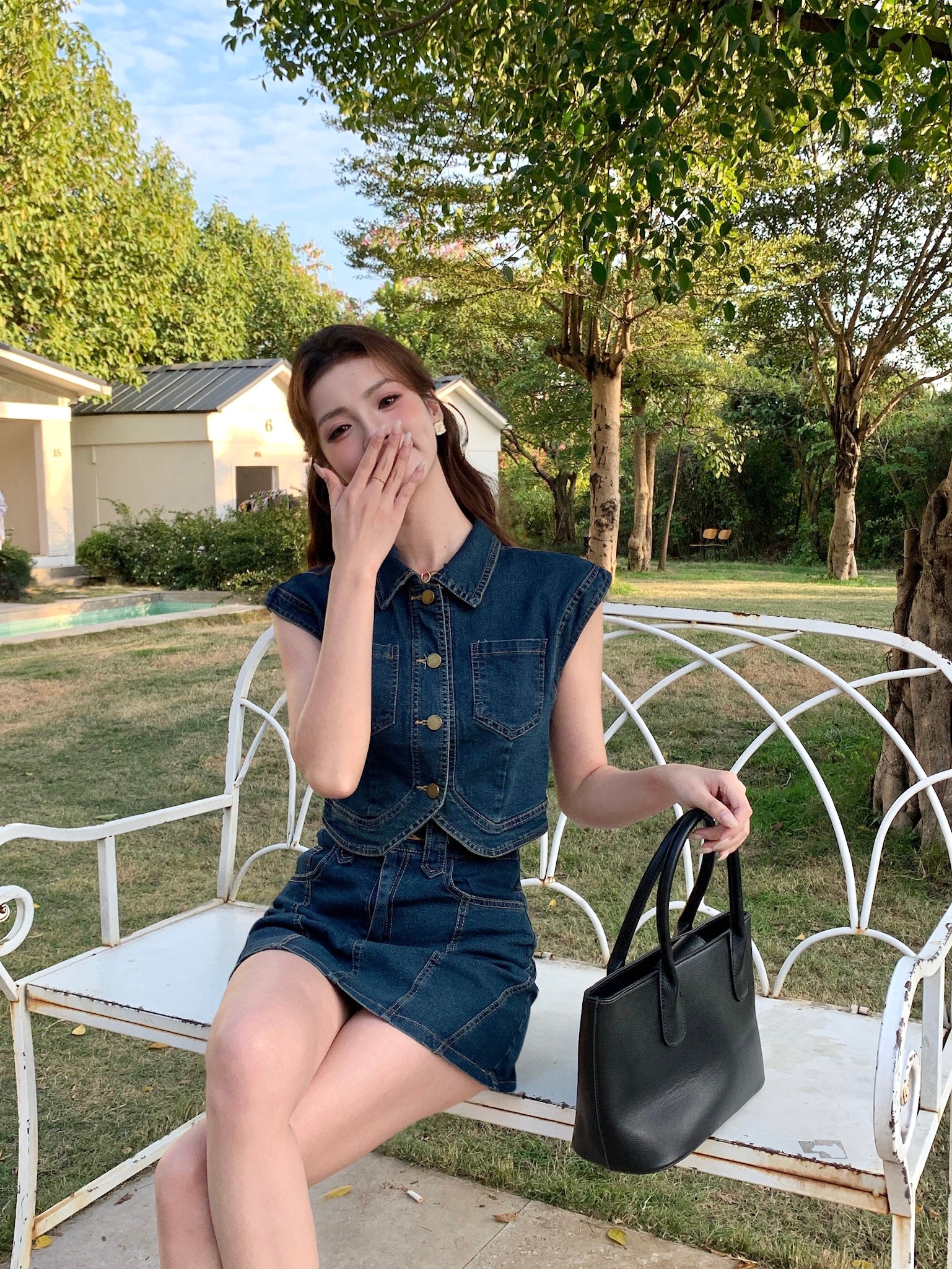 Dilamond Denim Skirt