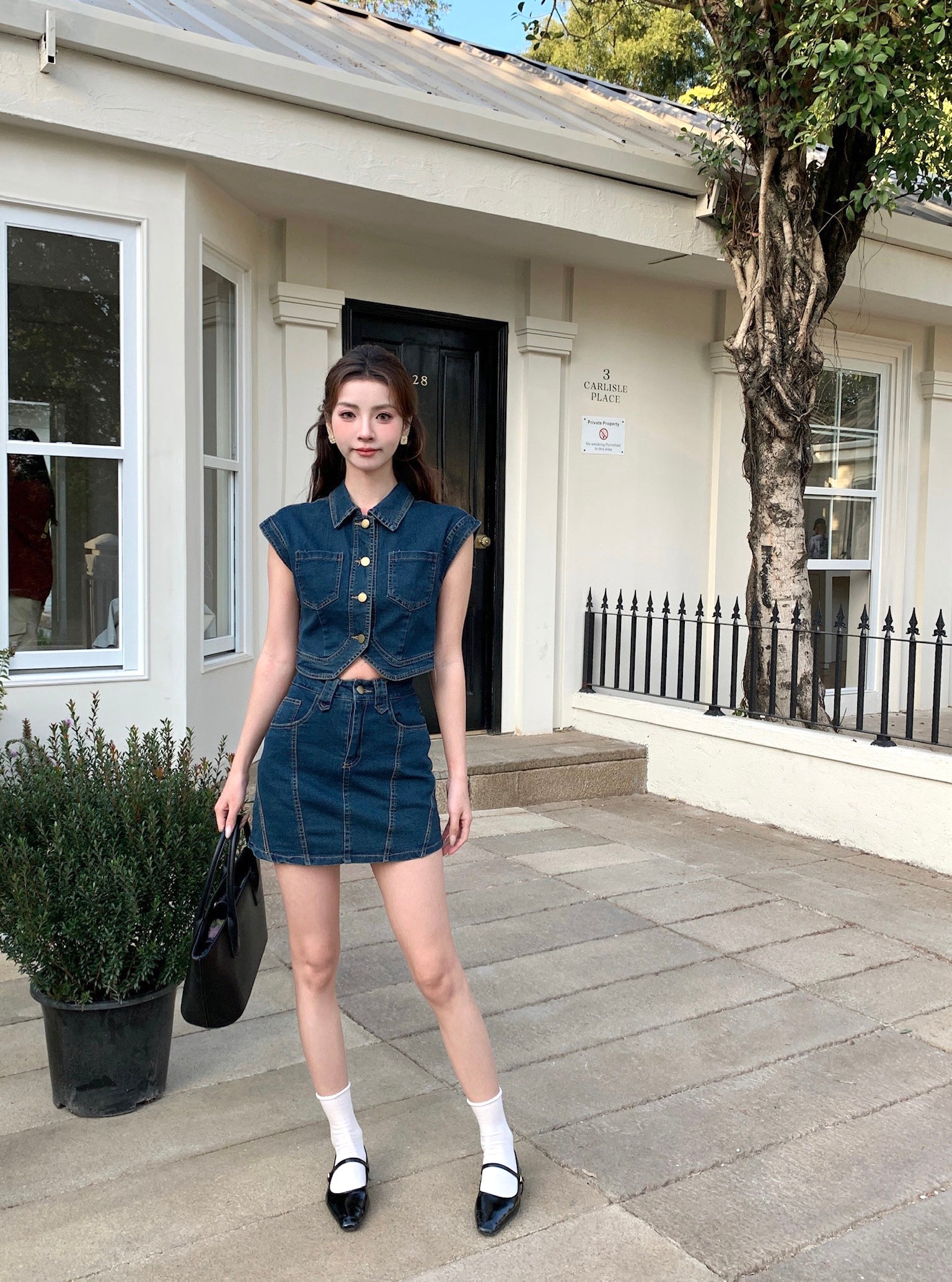 Dilamond Denim Skirt