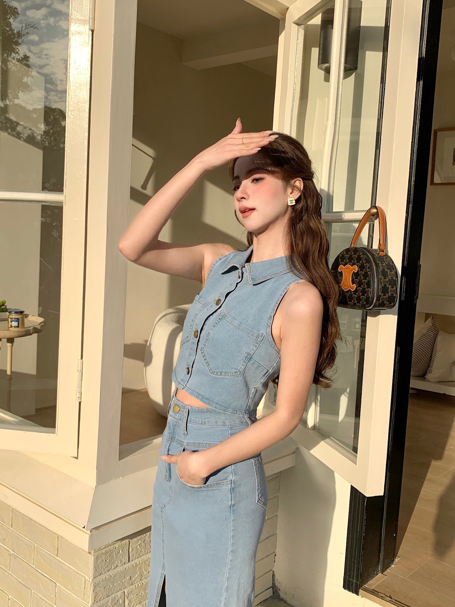 Mori Denim Top