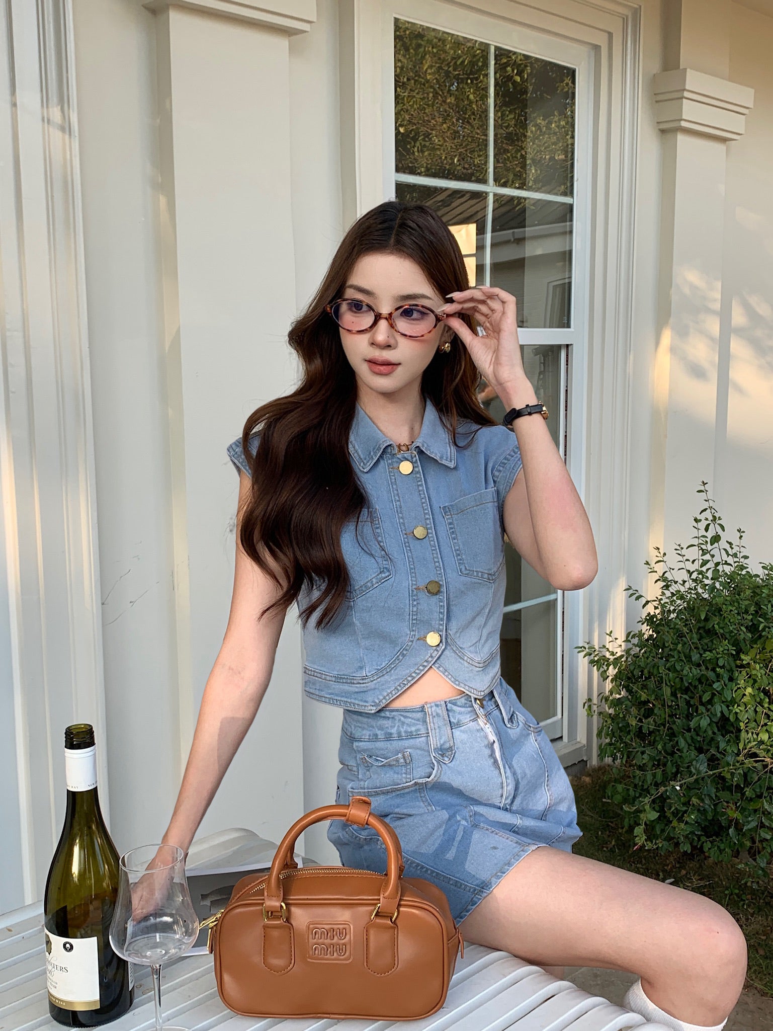 Dilamond Denim Skirt