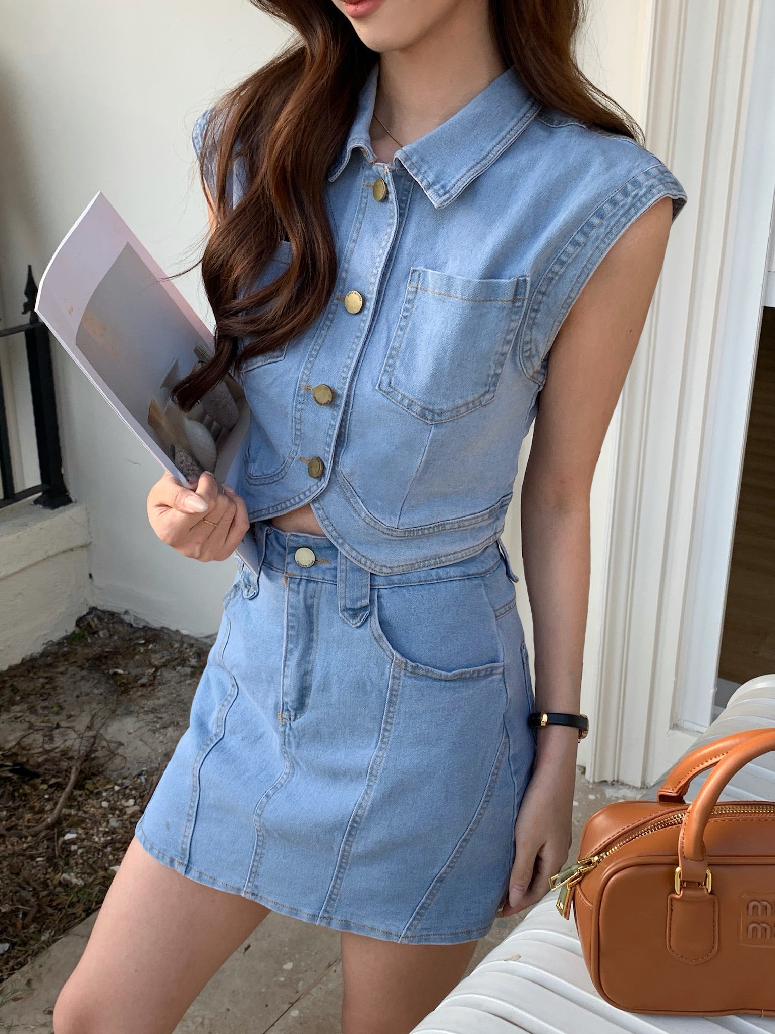 Dilamond Denim Skirt