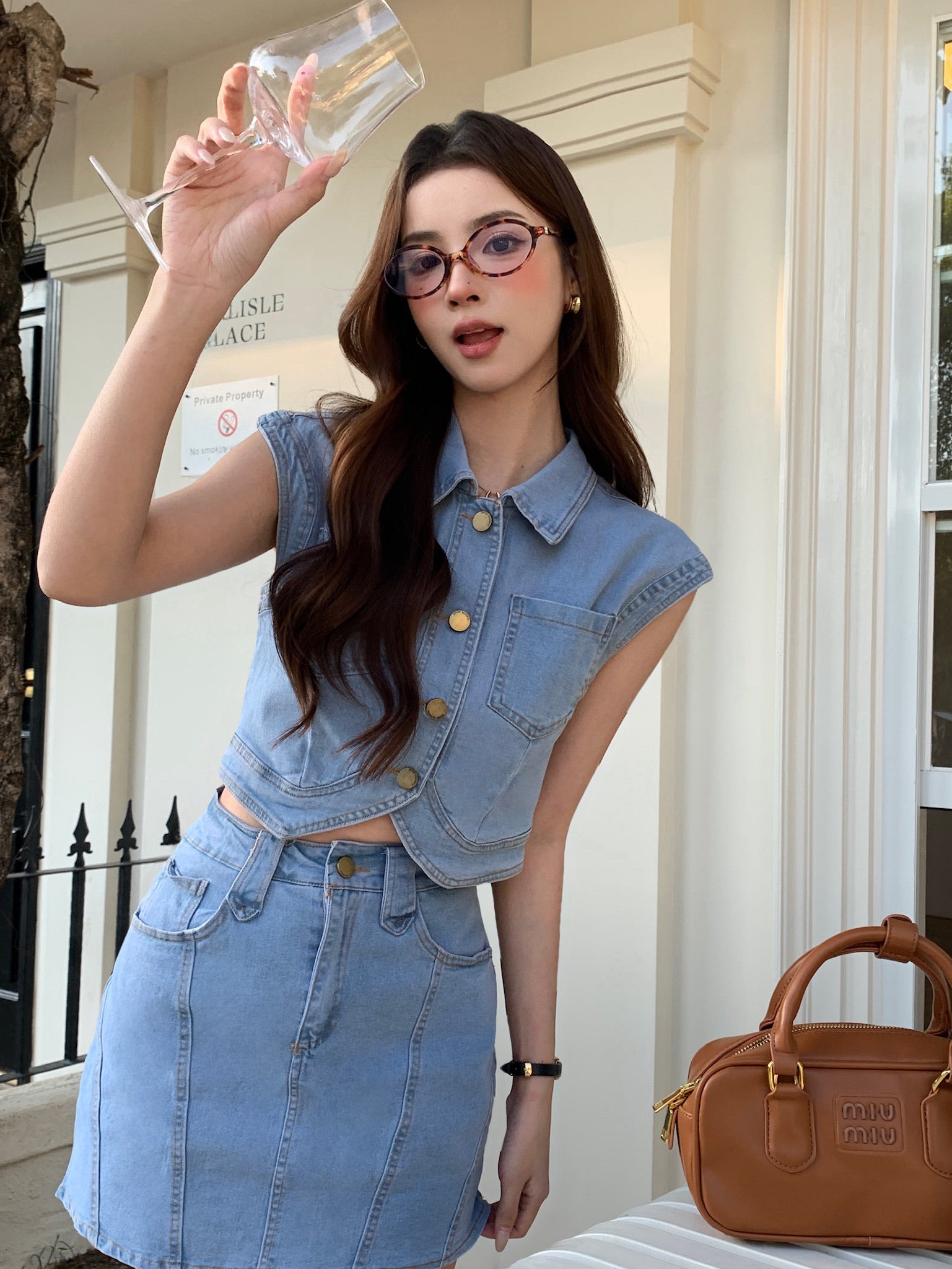 Dilamond Denim Skirt
