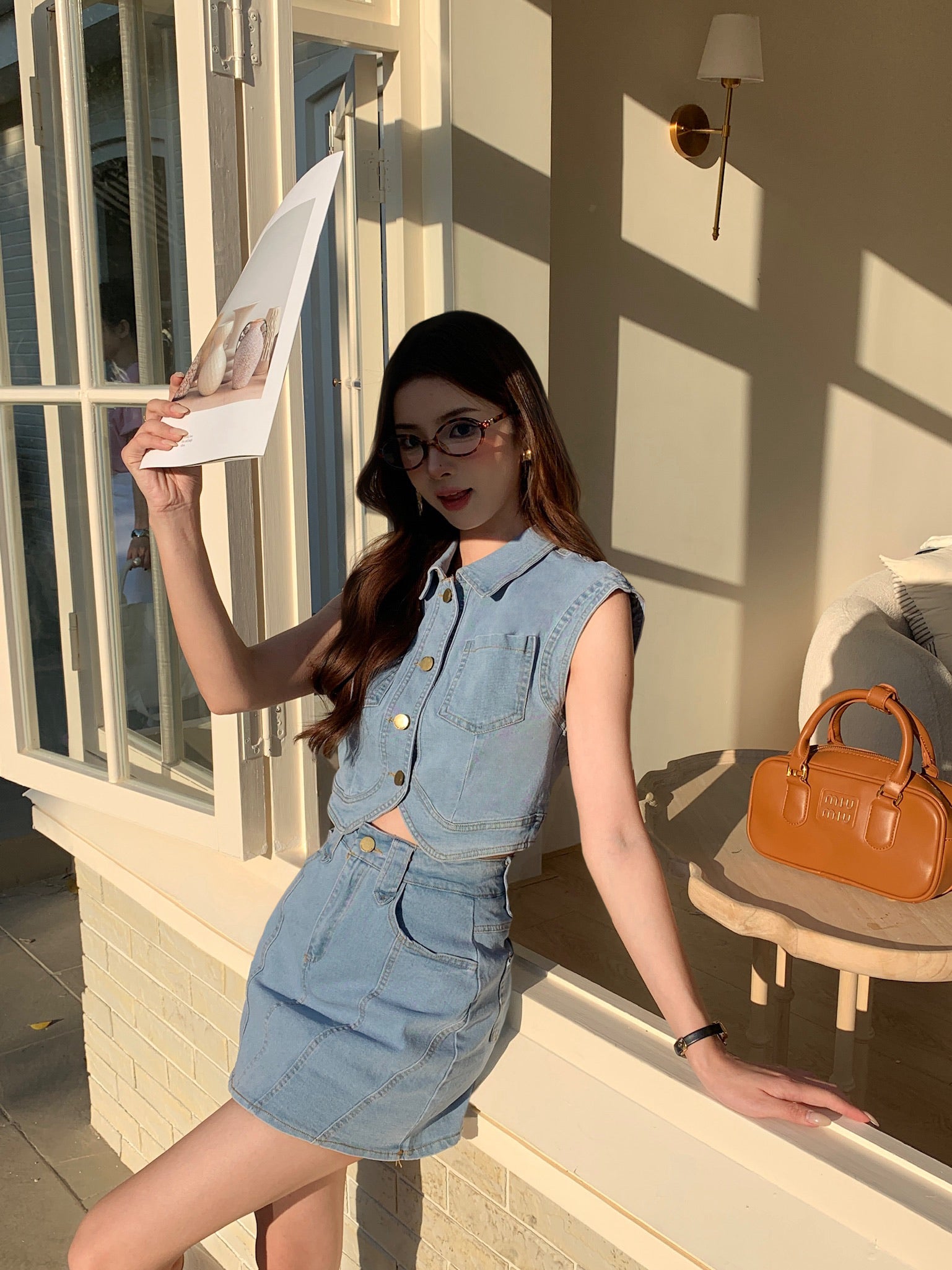 Dilamond Denim Skirt