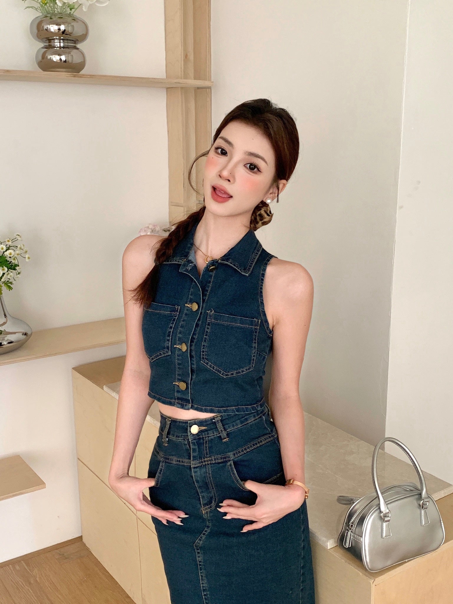 Mori Denim Top (Defect)