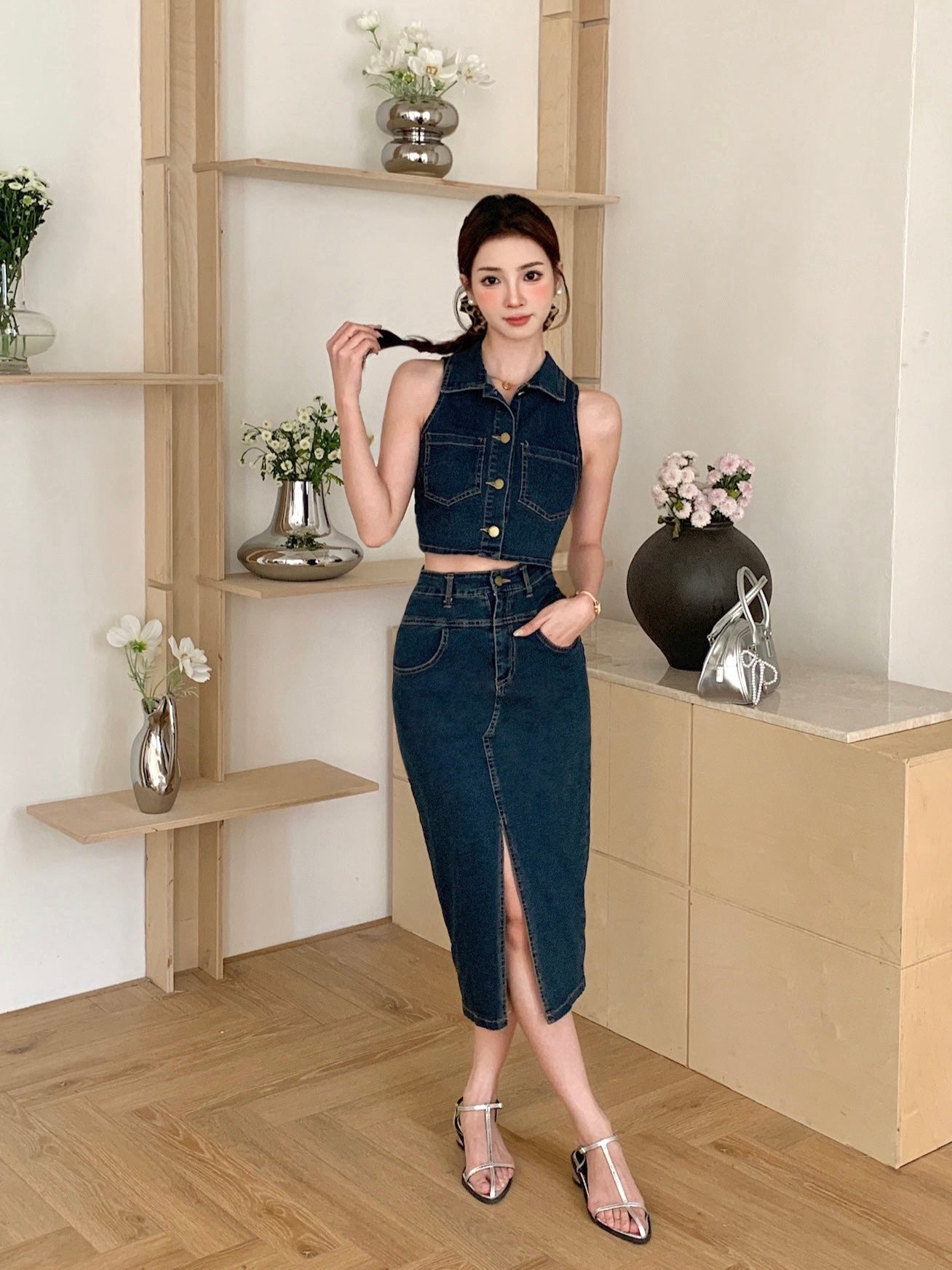 Mori Denim Top (Defect)