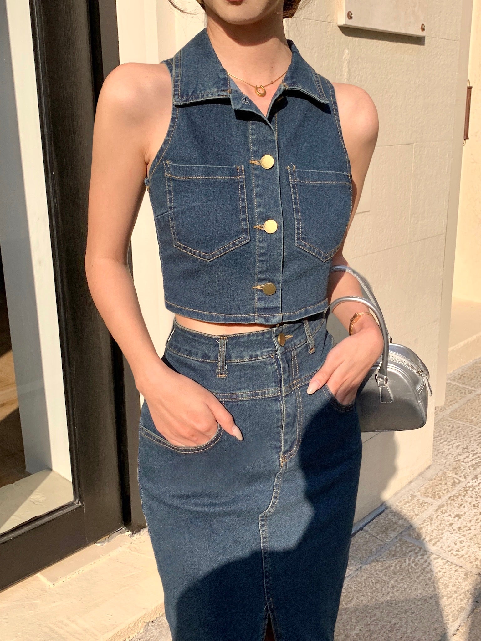 Mori Denim Top (Defect)