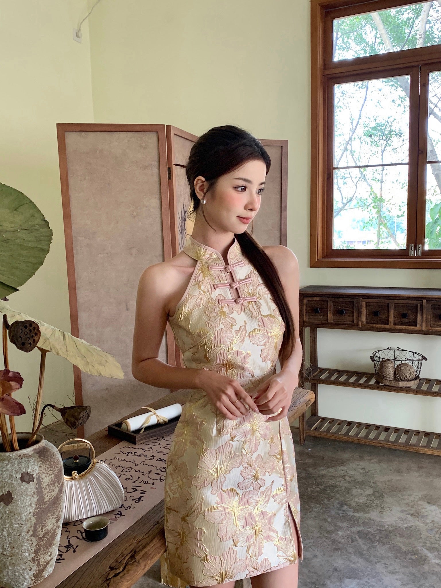 Dou Kou Cheongsam Dress