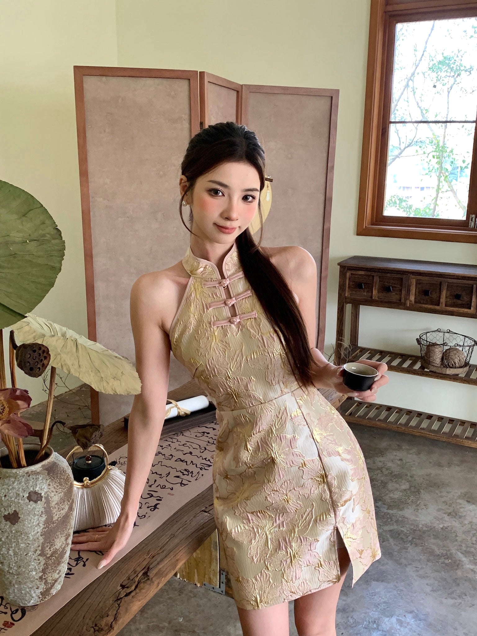 Dou Kou Cheongsam Dress