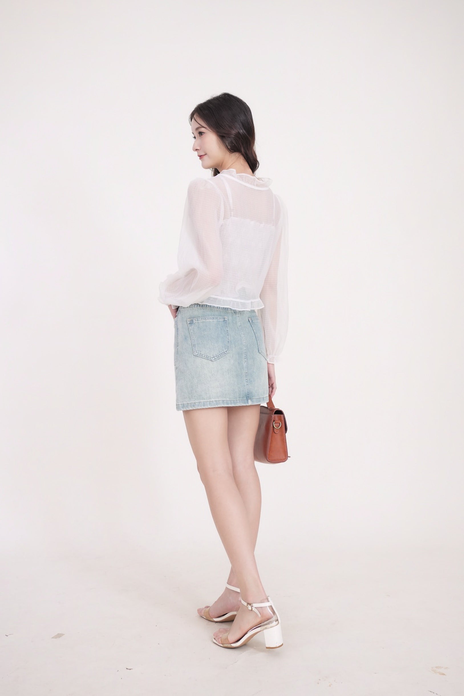 Lipjay Denim Skirt