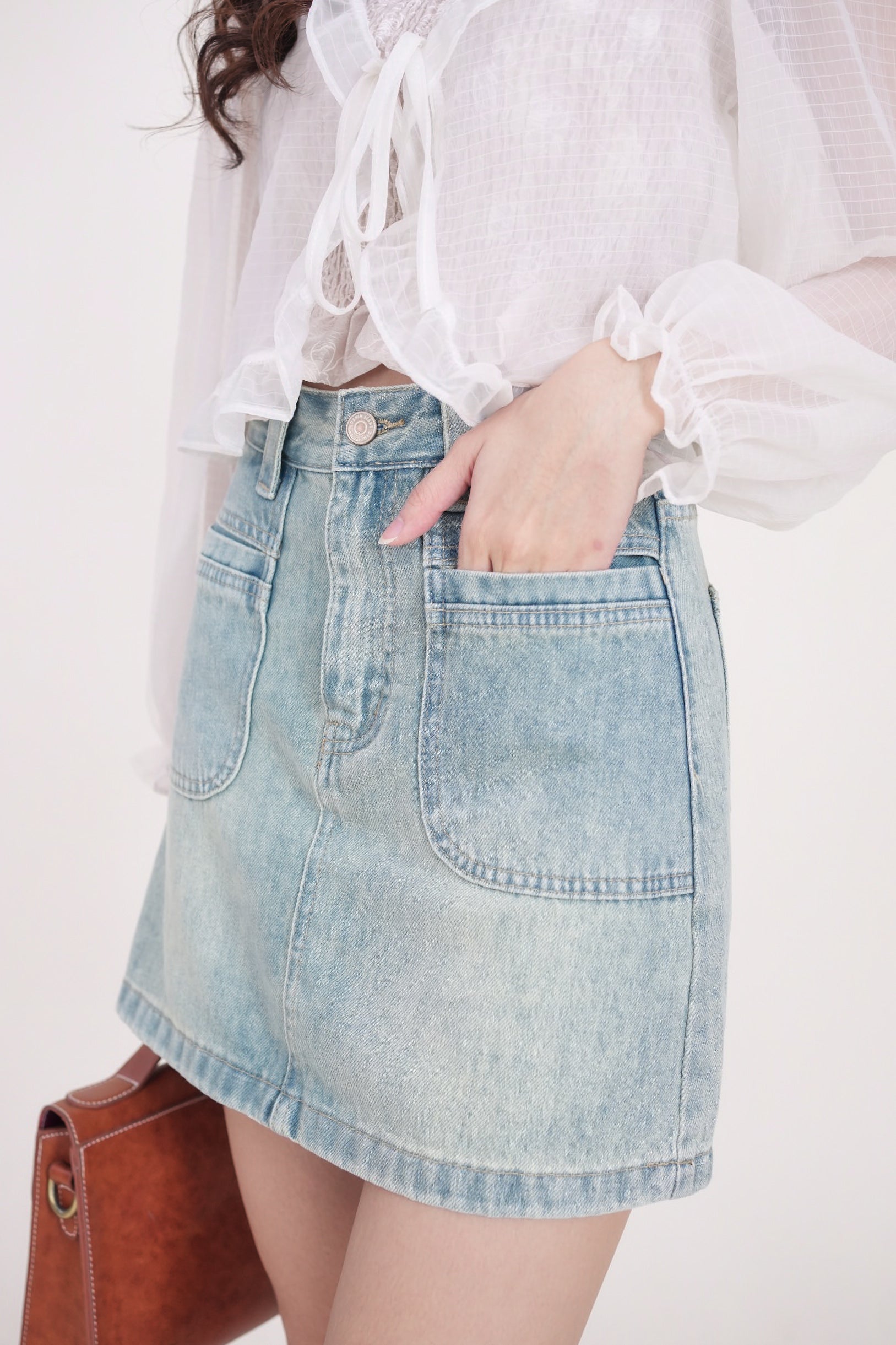 Lipjay Denim Skirt