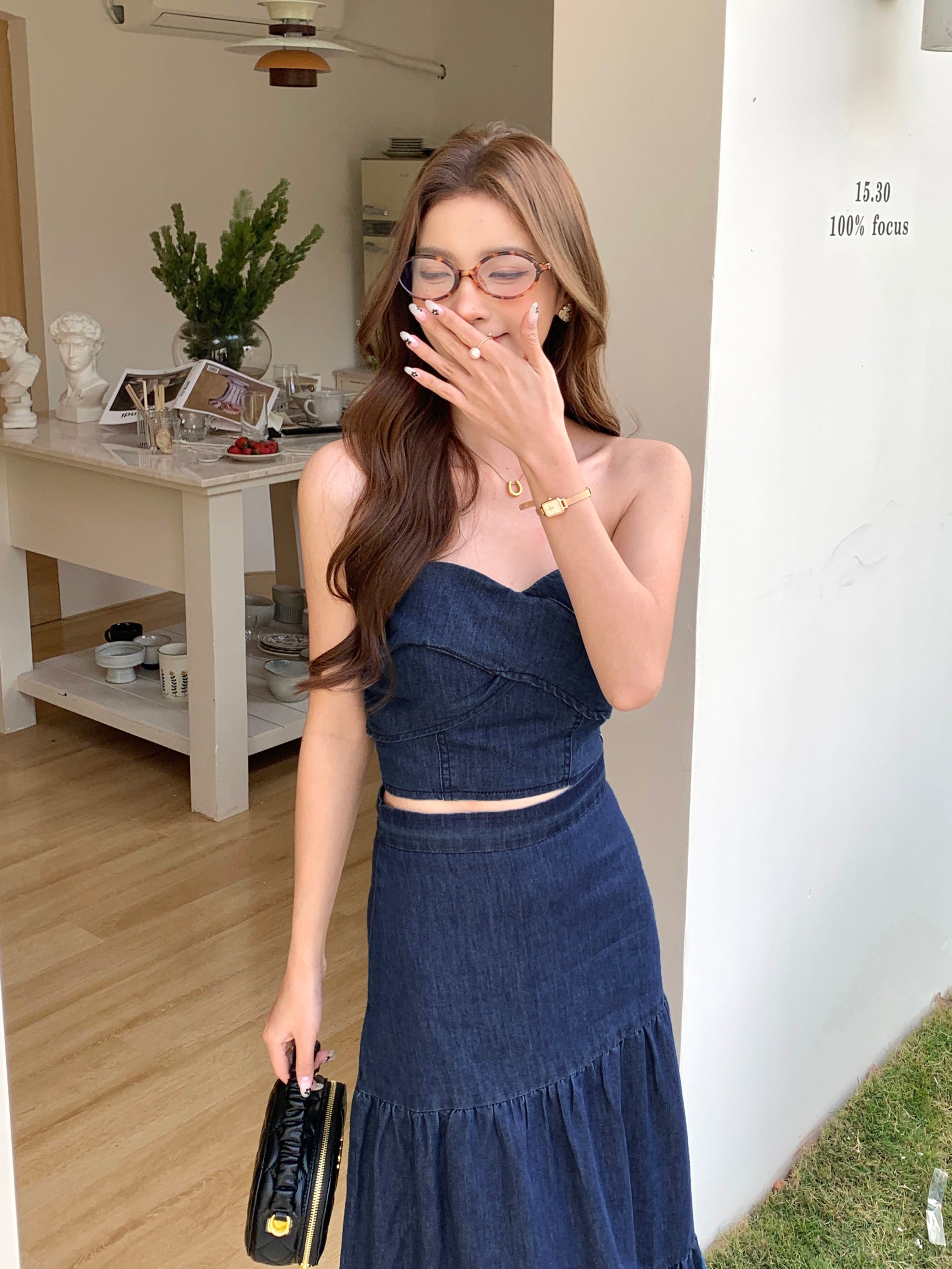 Orivelle Denim Top