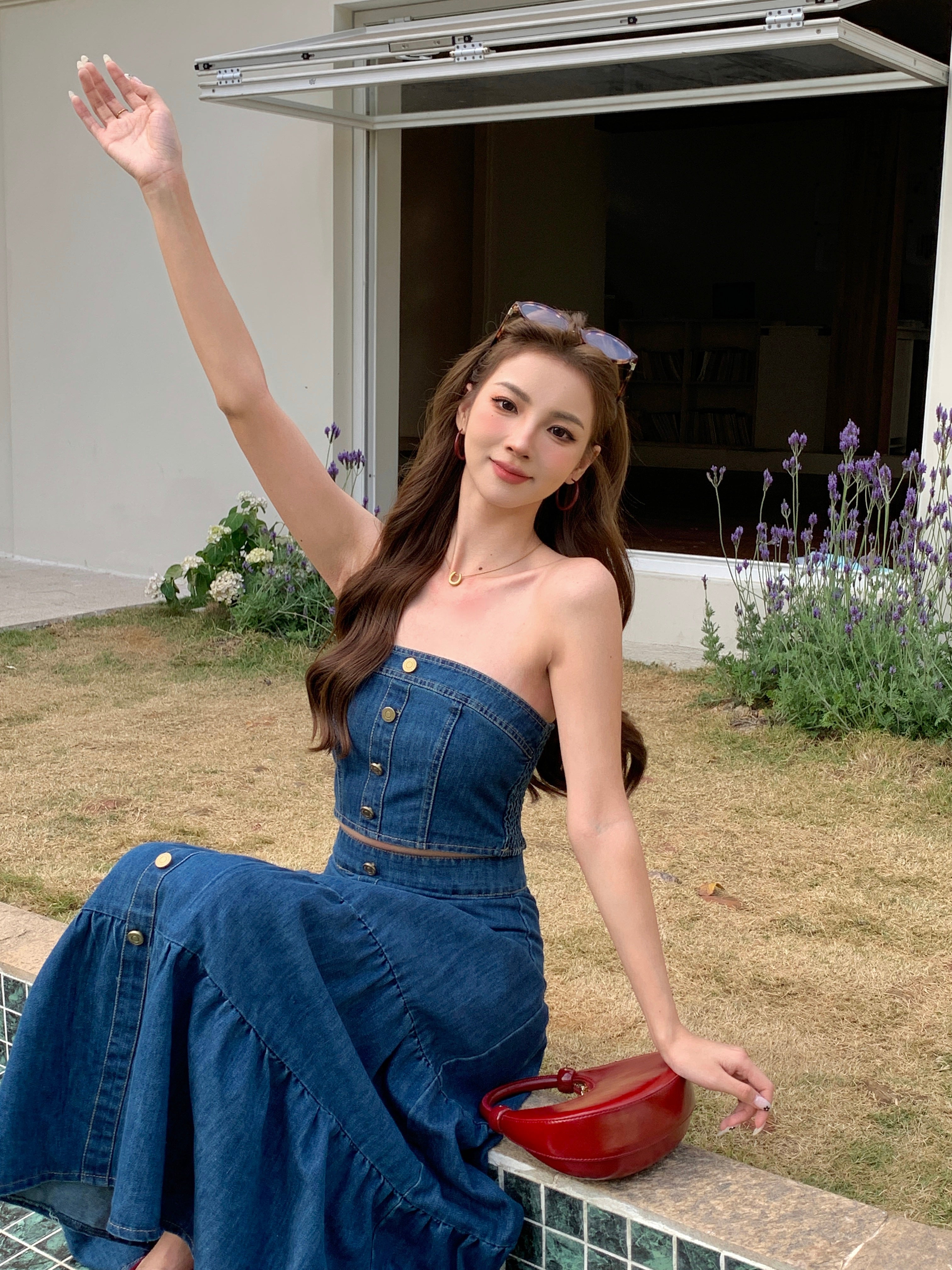 Wrenna Denim Top