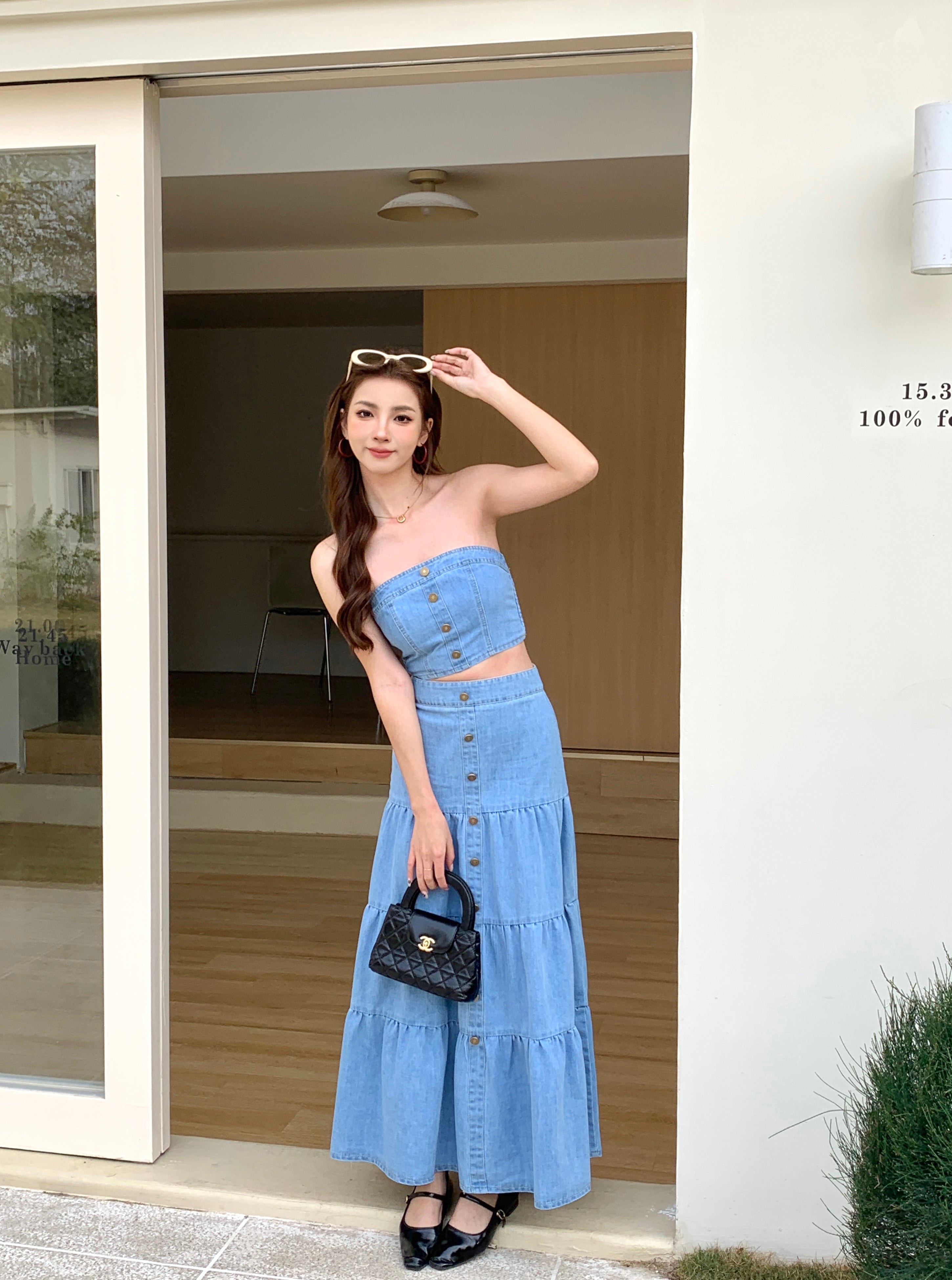 Wrenna Denim Top