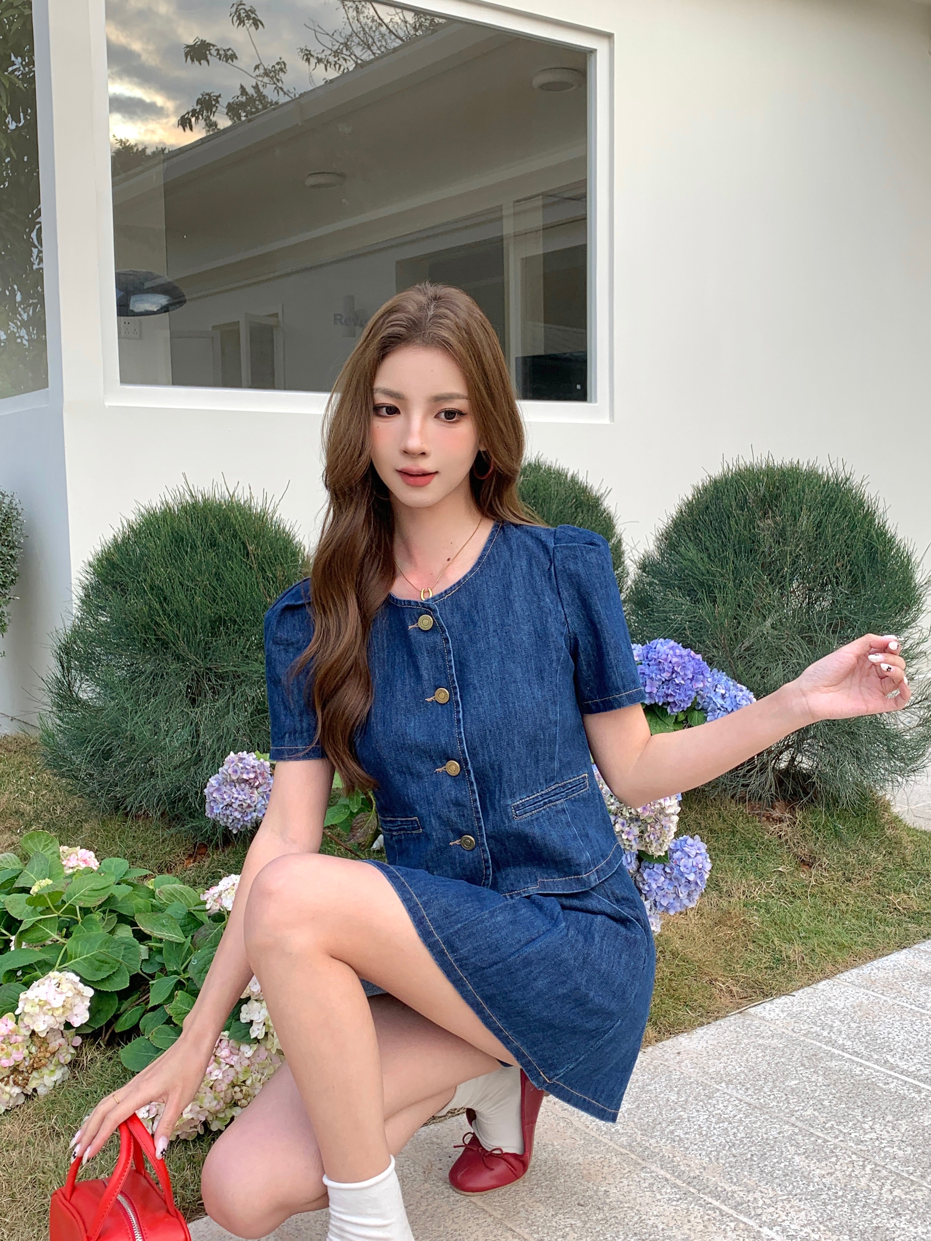 Savine Denim Skirt