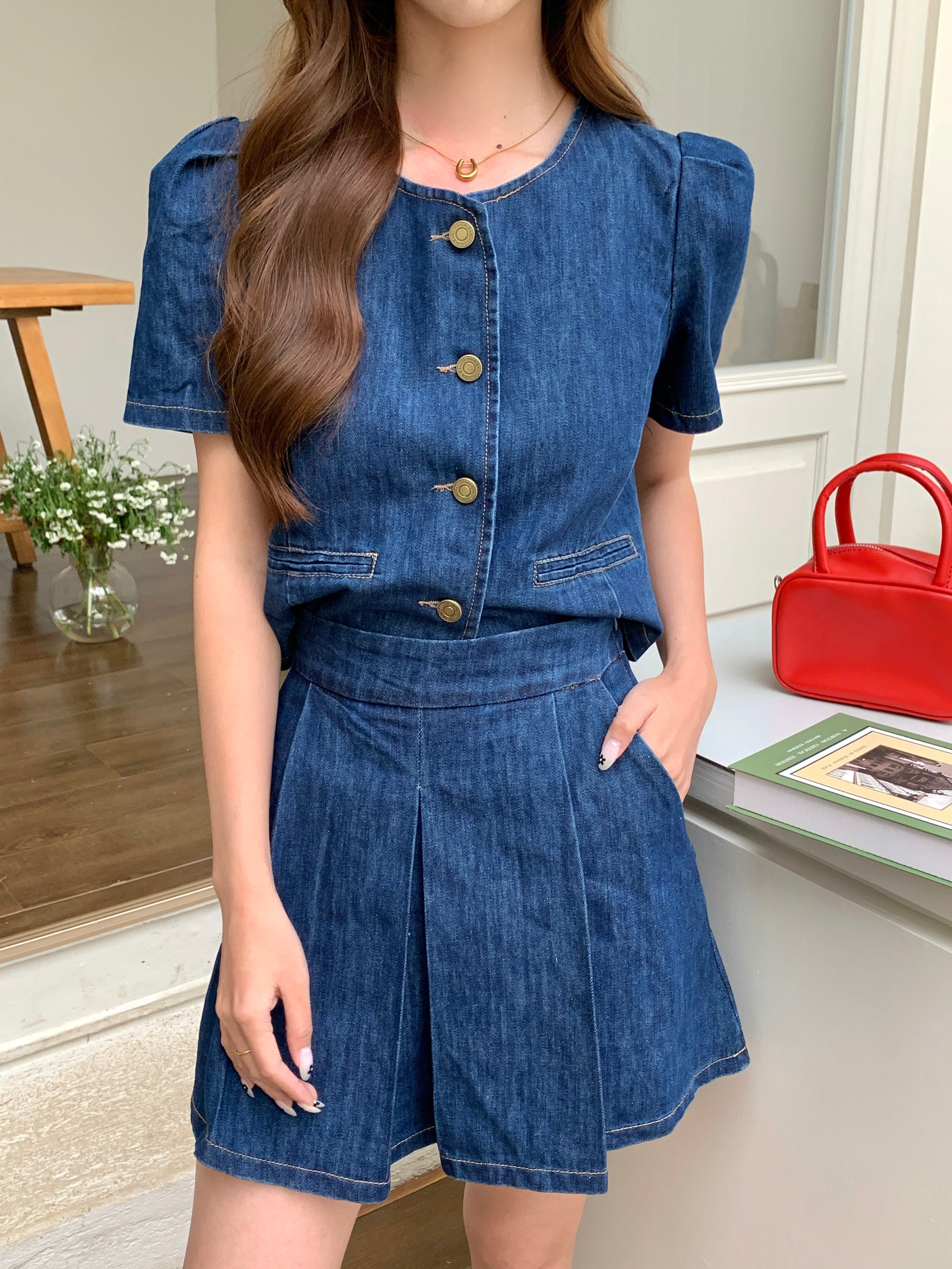 Savine Denim Skirt