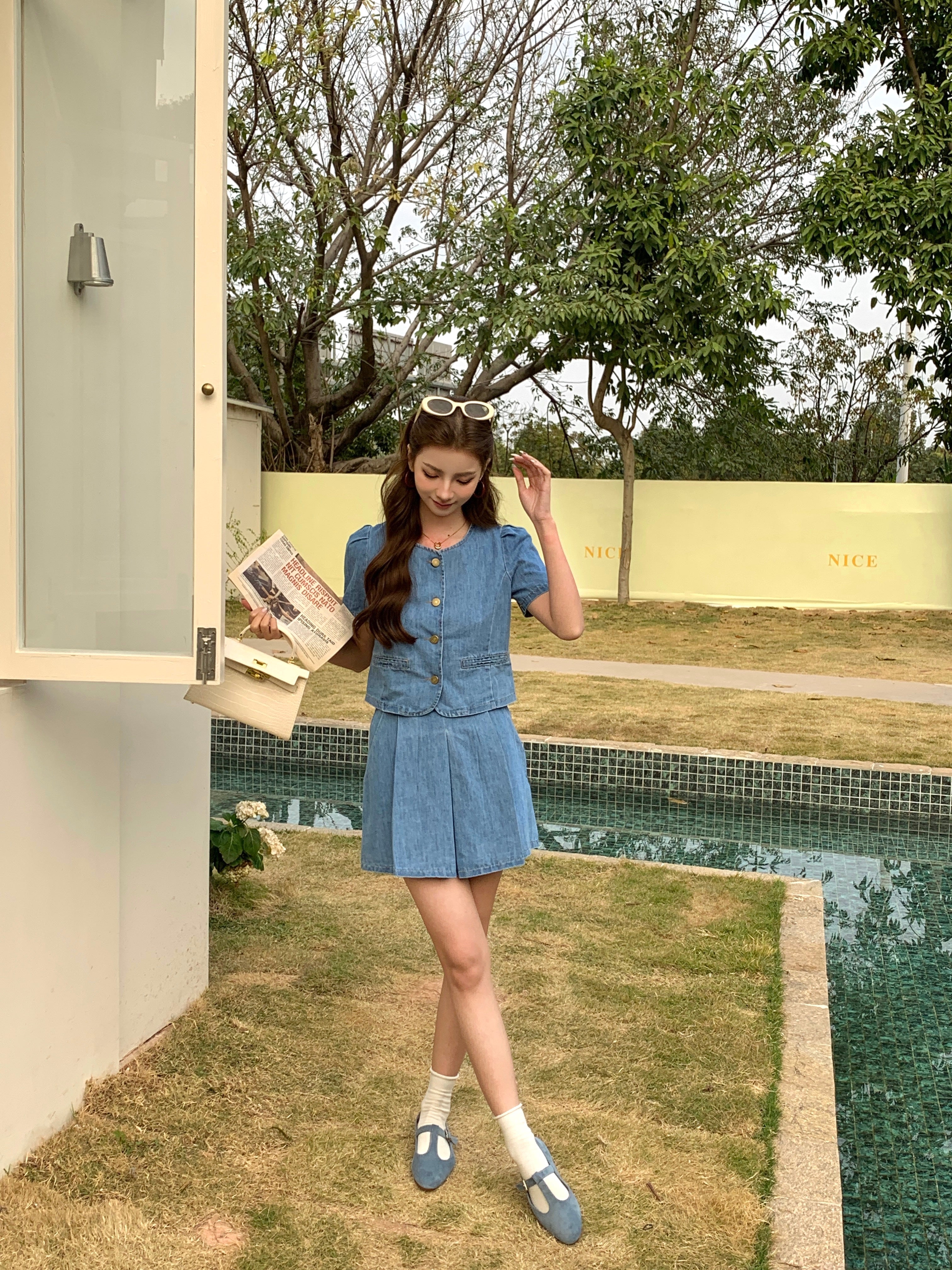 Savine Denim Skirt