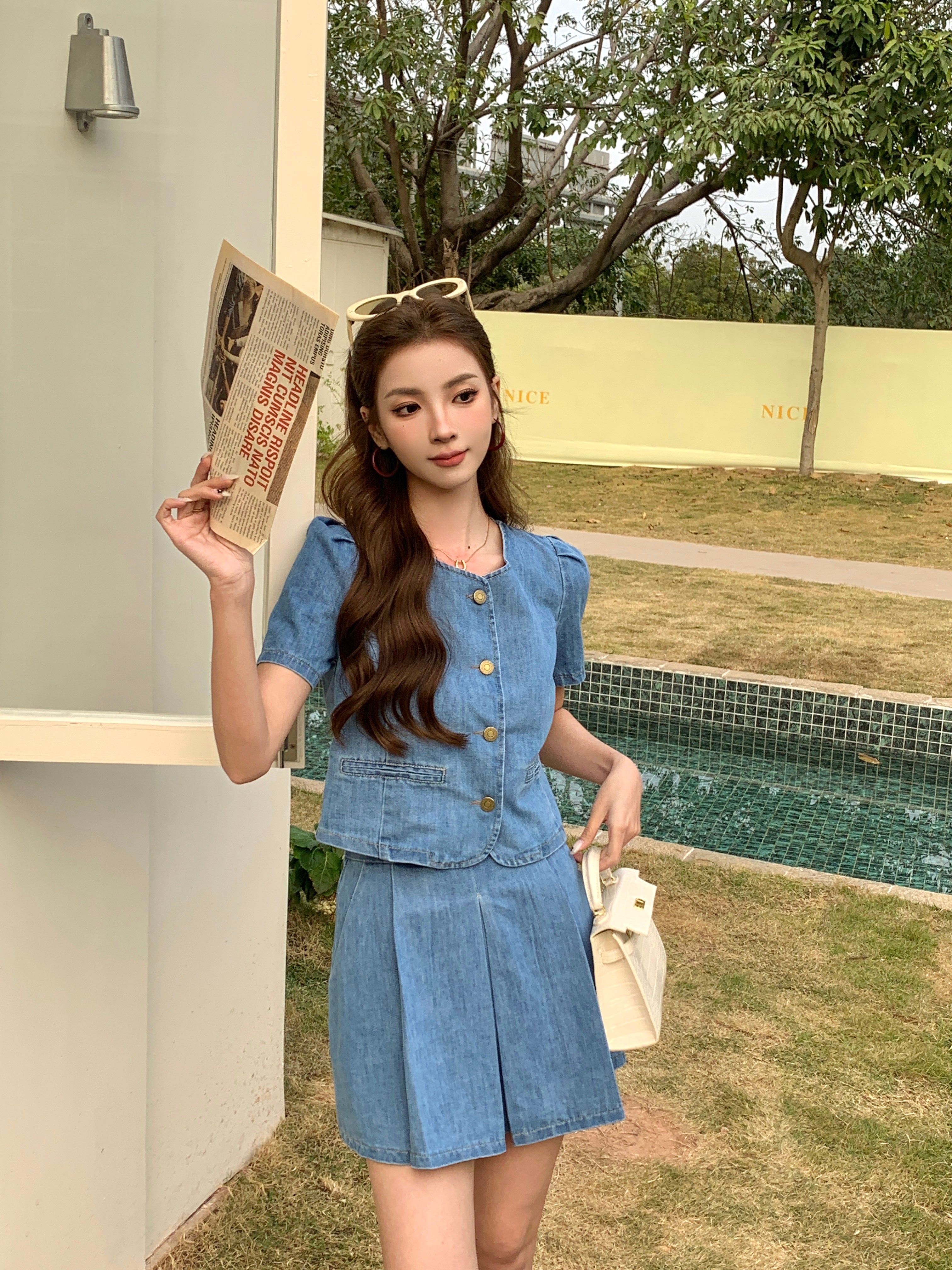 Savine Denim Skirt