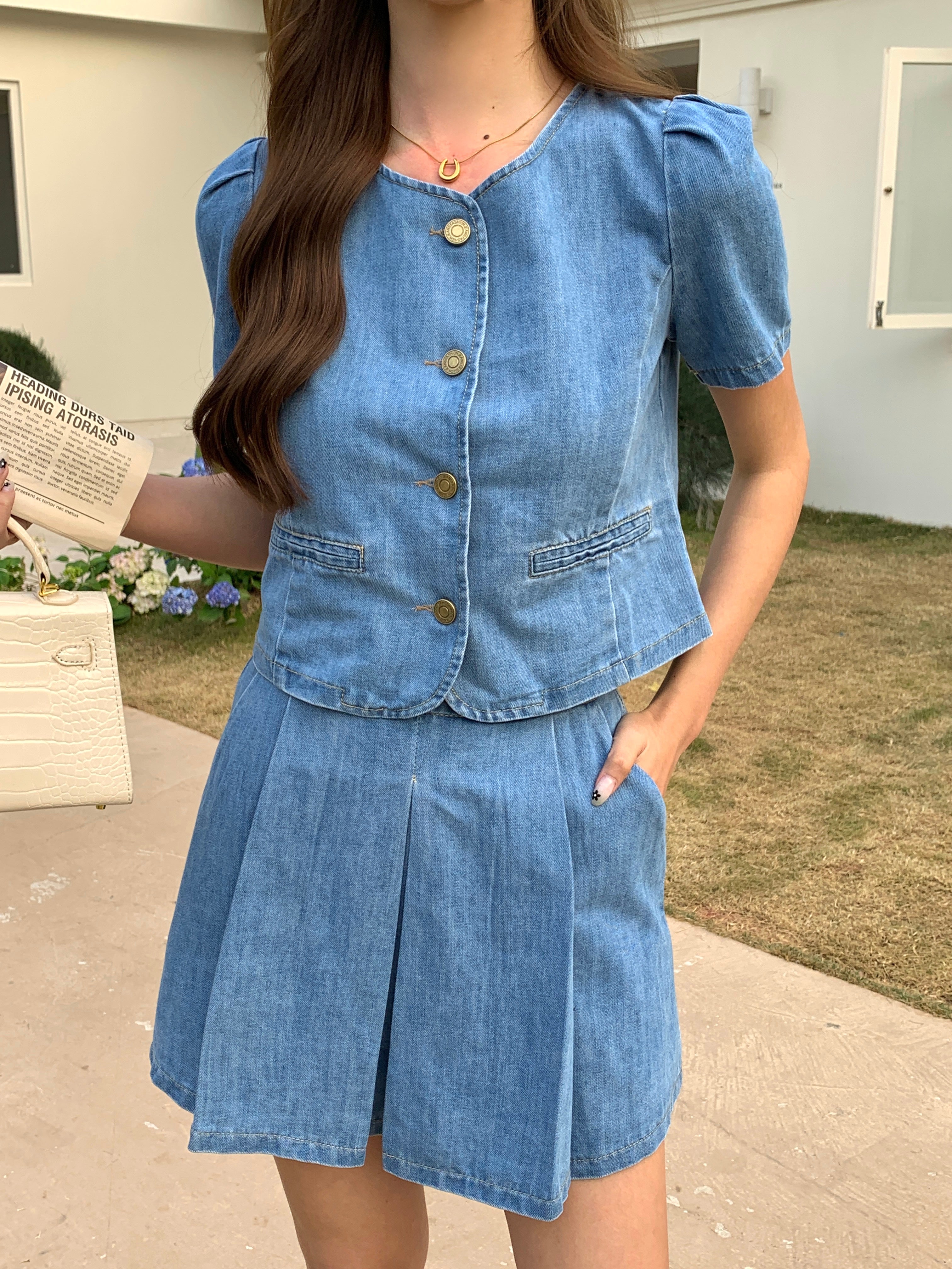 Savine Denim Skirt