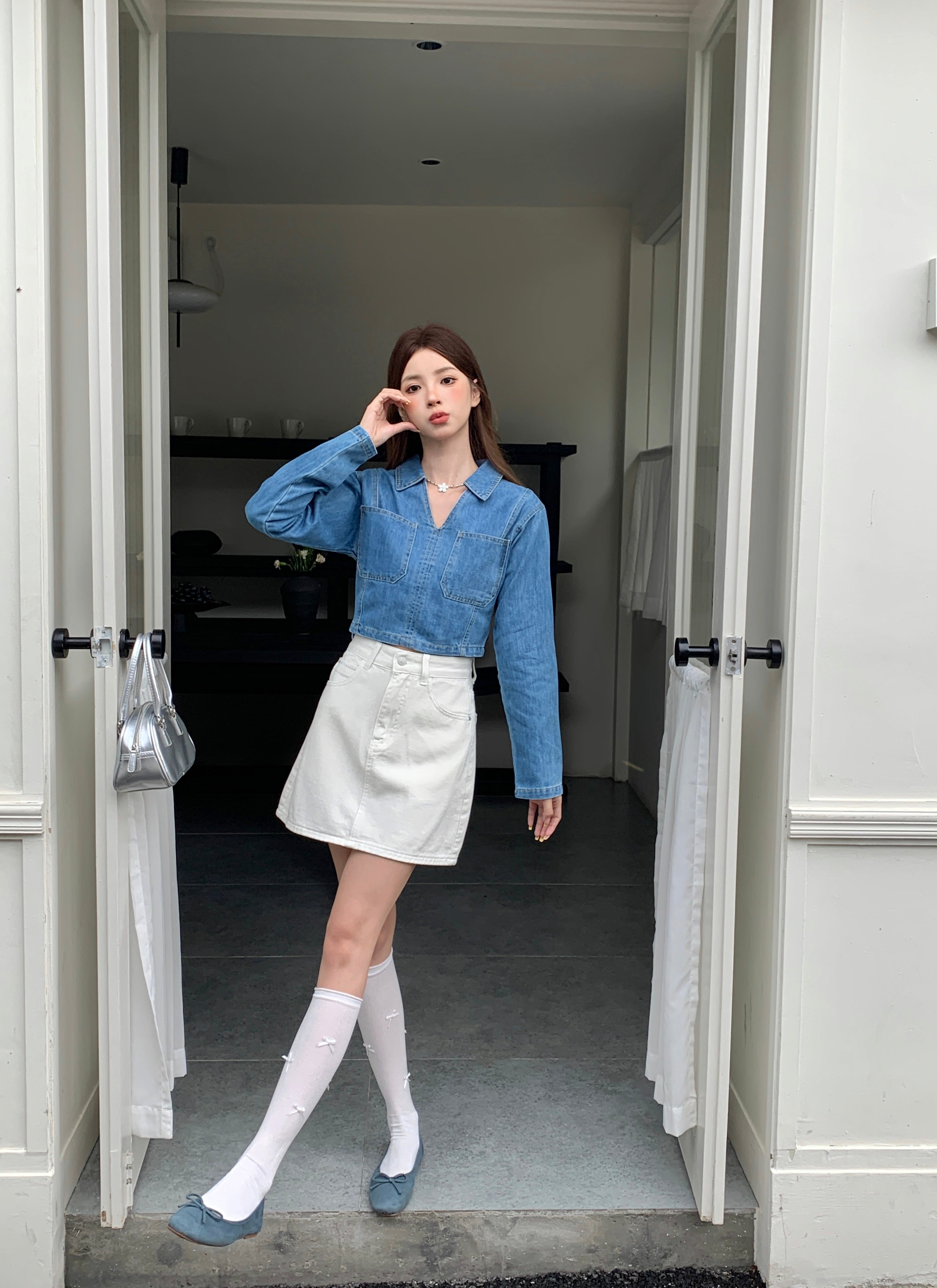 Givony Denim Top