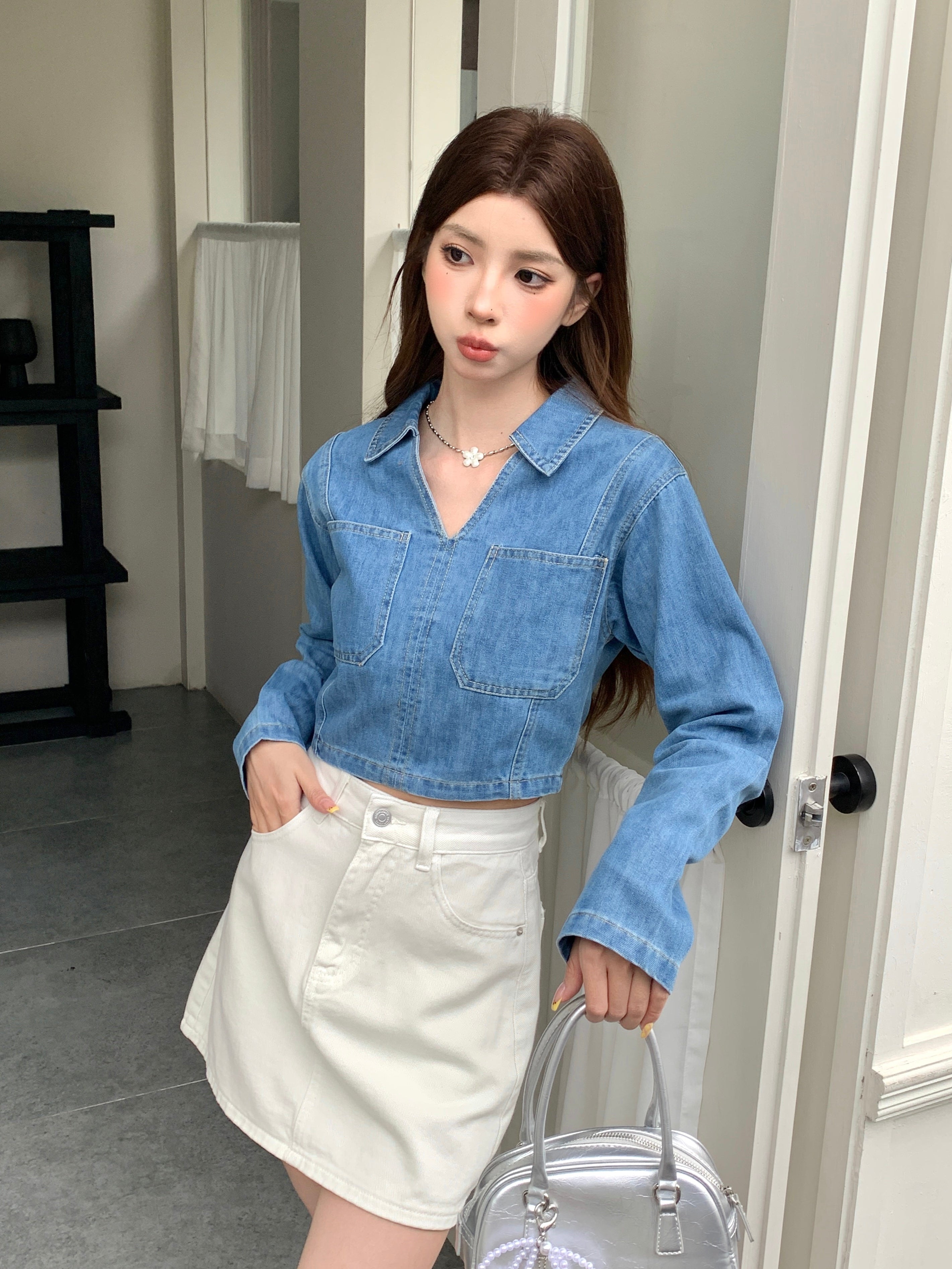 Givony Denim Top