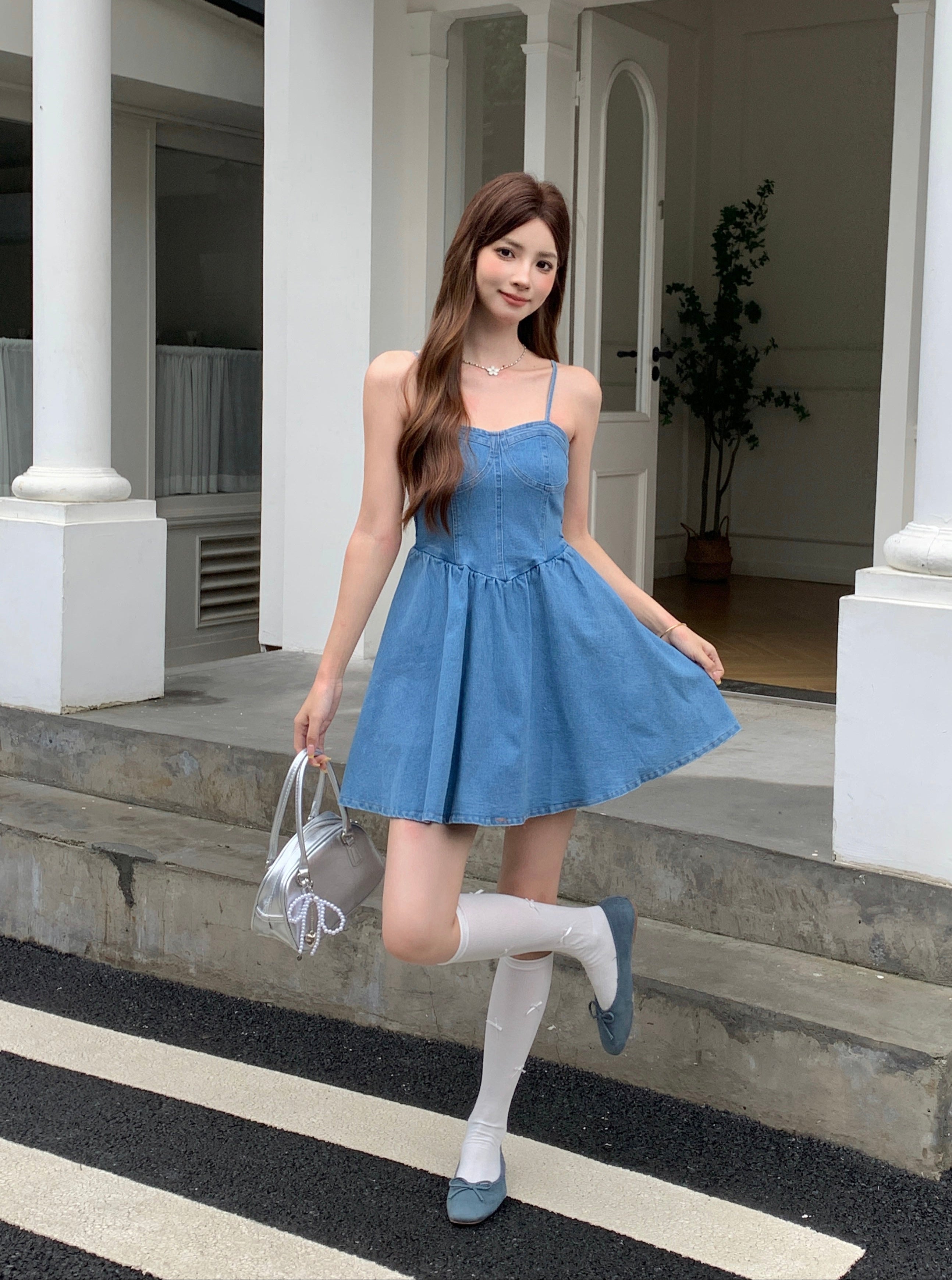Dakota Denim Dress (Defect)