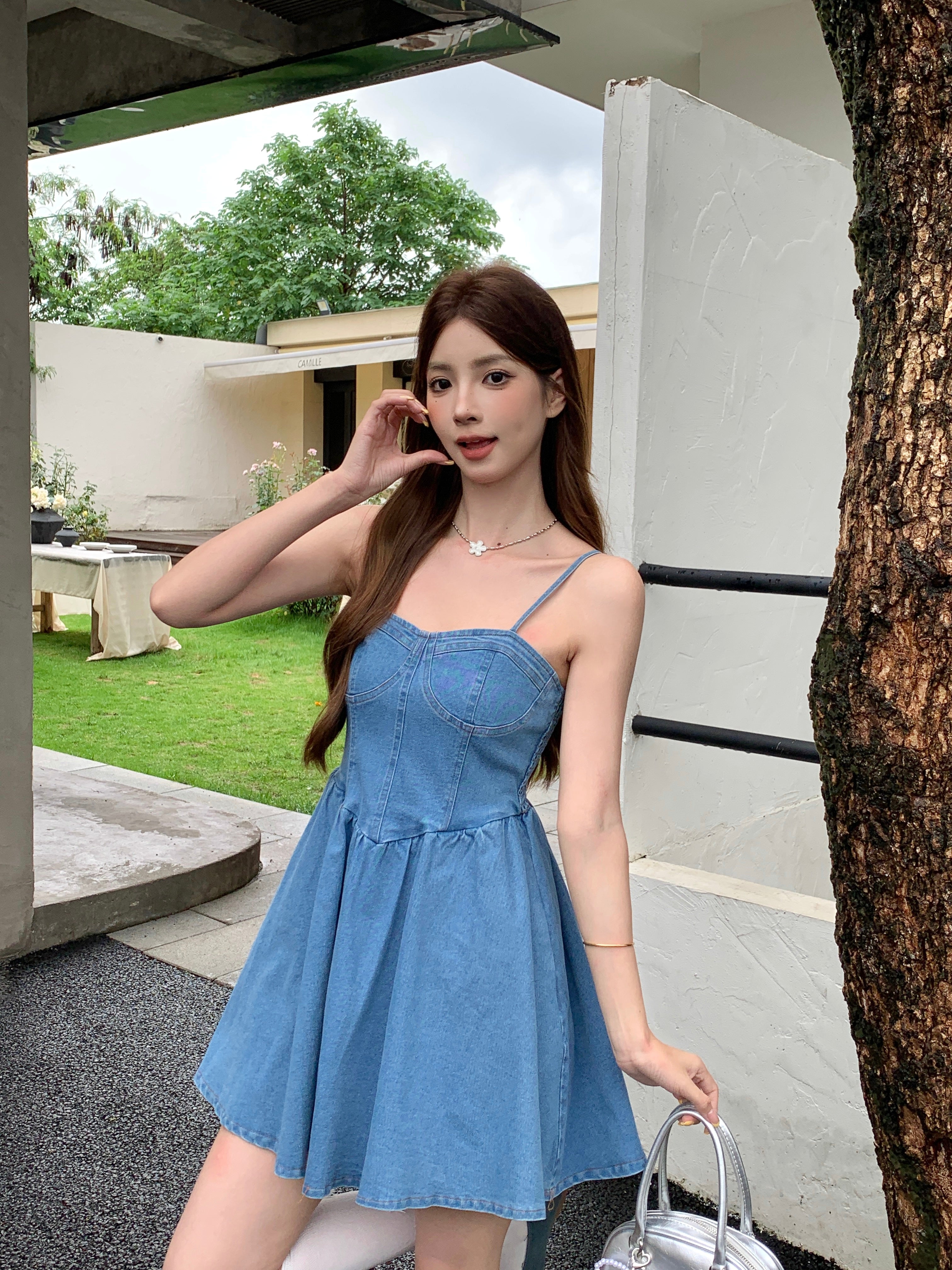 Dakota Denim Dress (Defect)