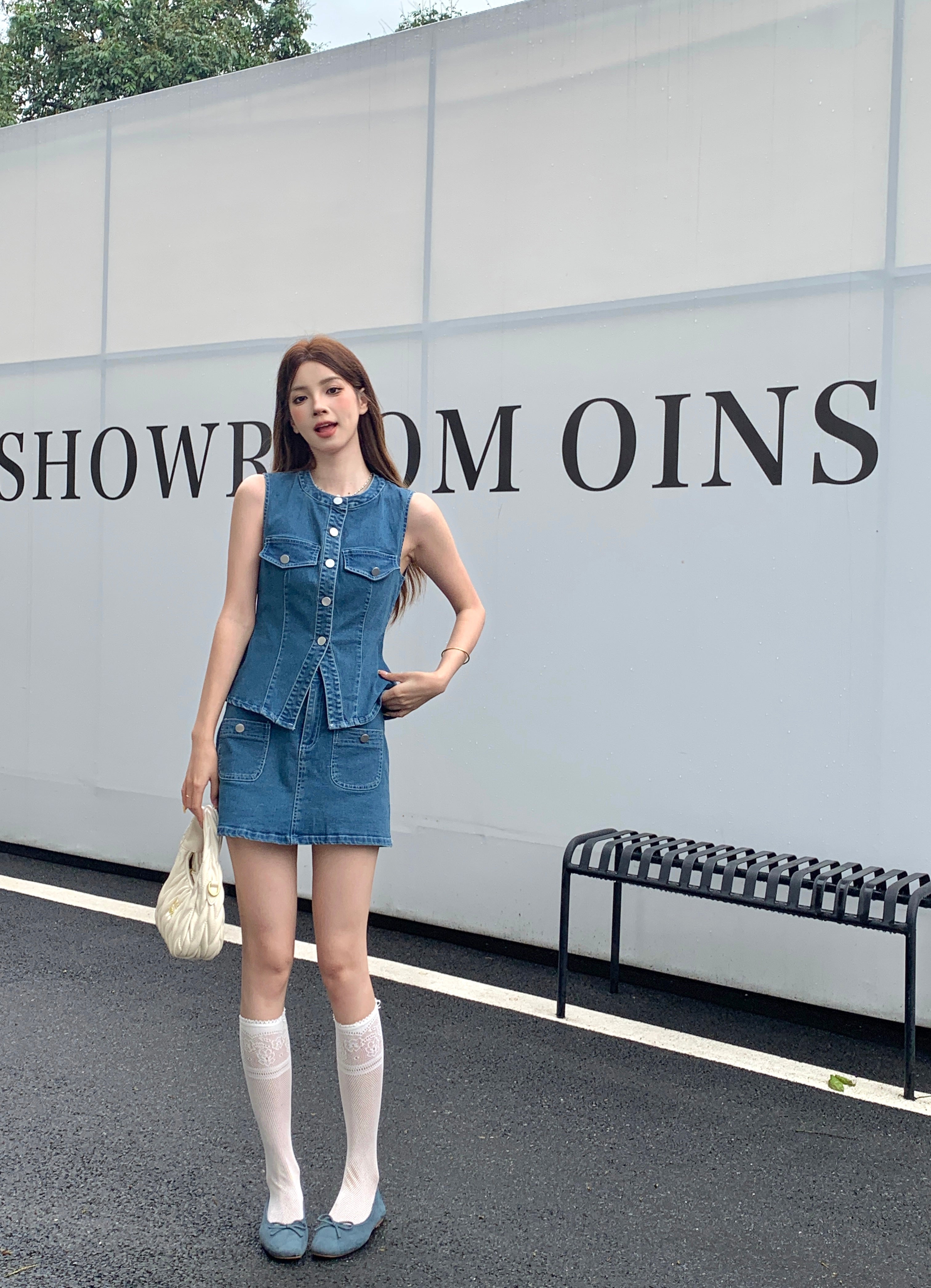 Auborna Denim Top