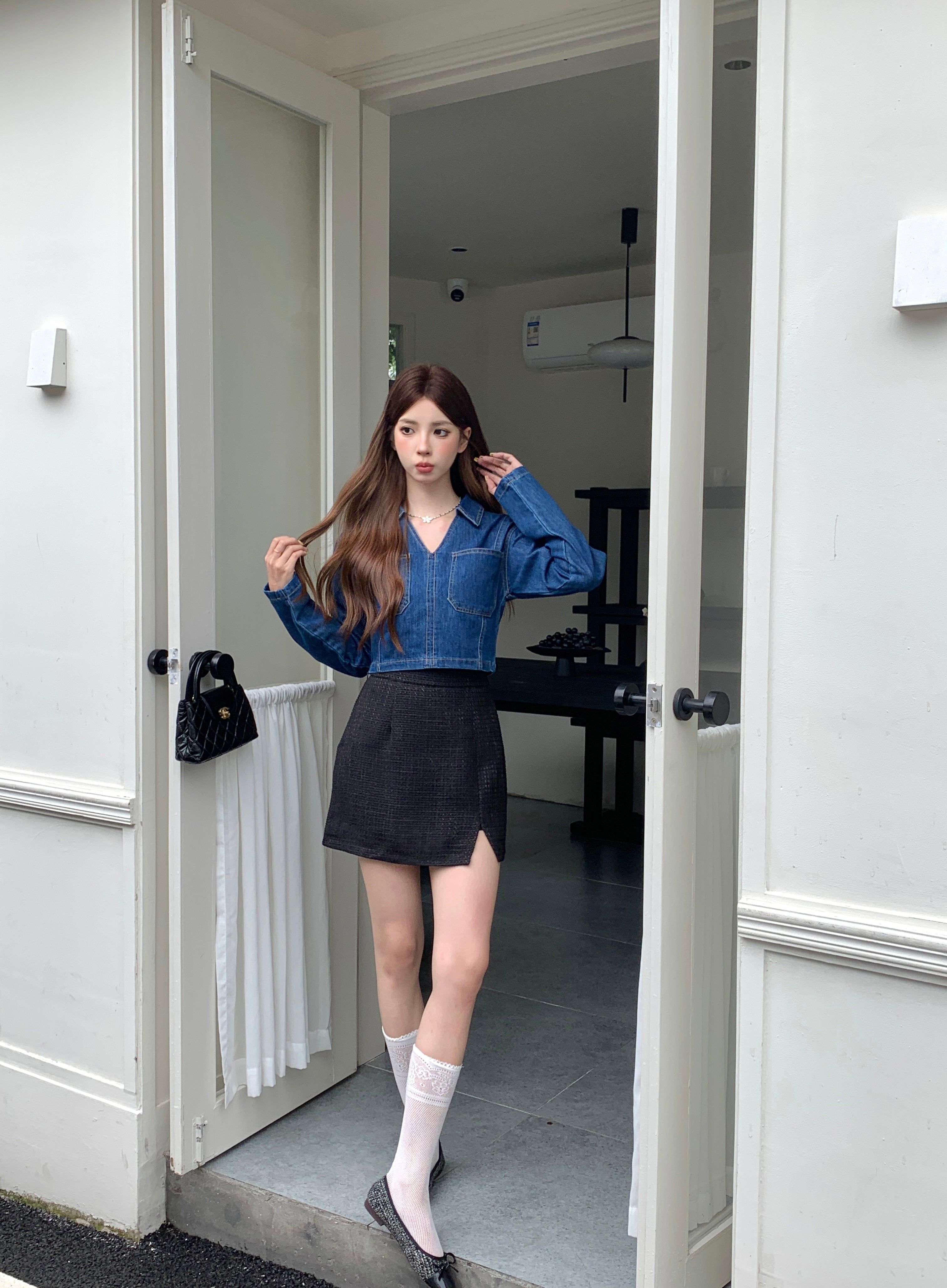 Givony Denim Top