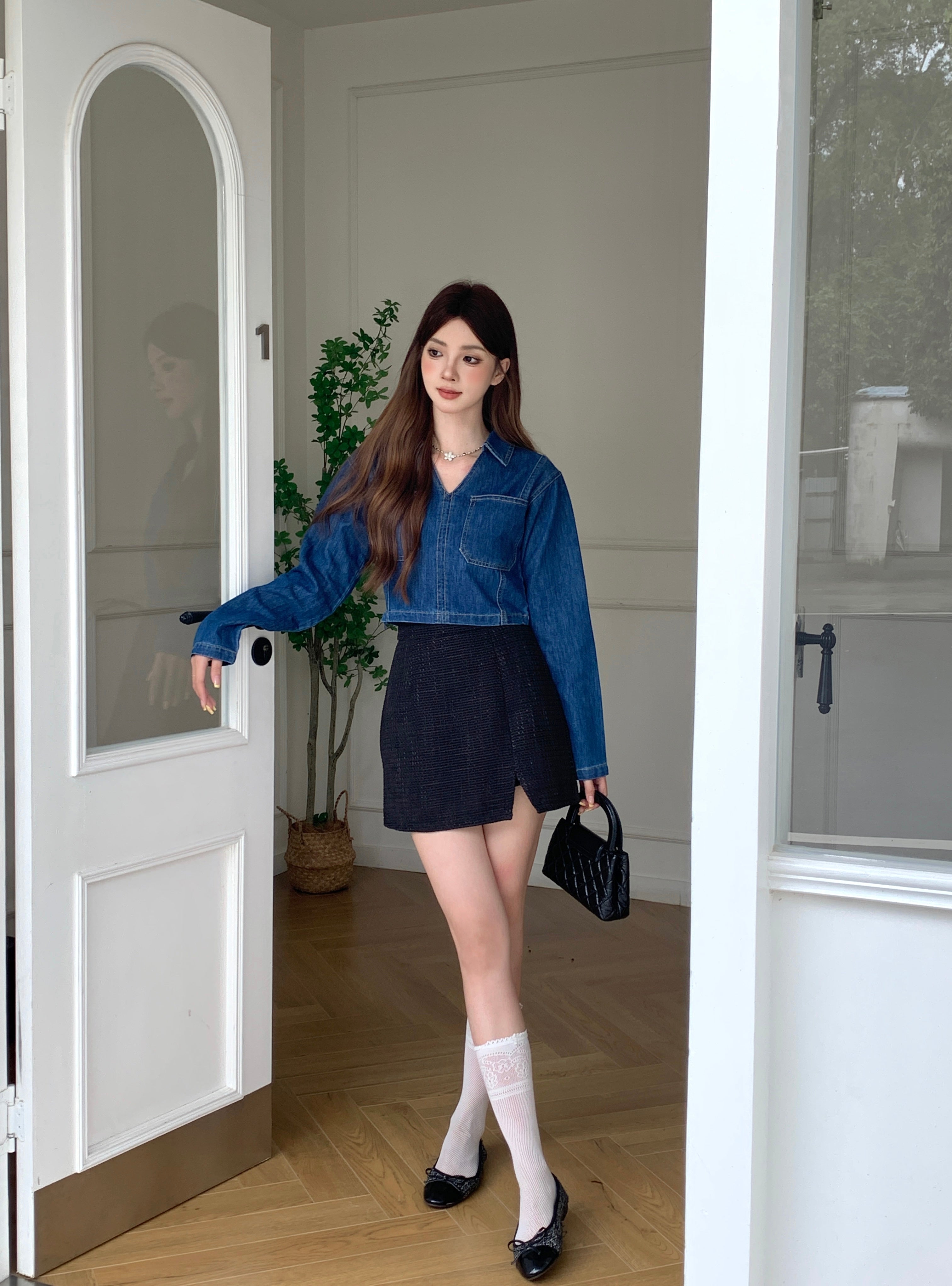 Givony Denim Top