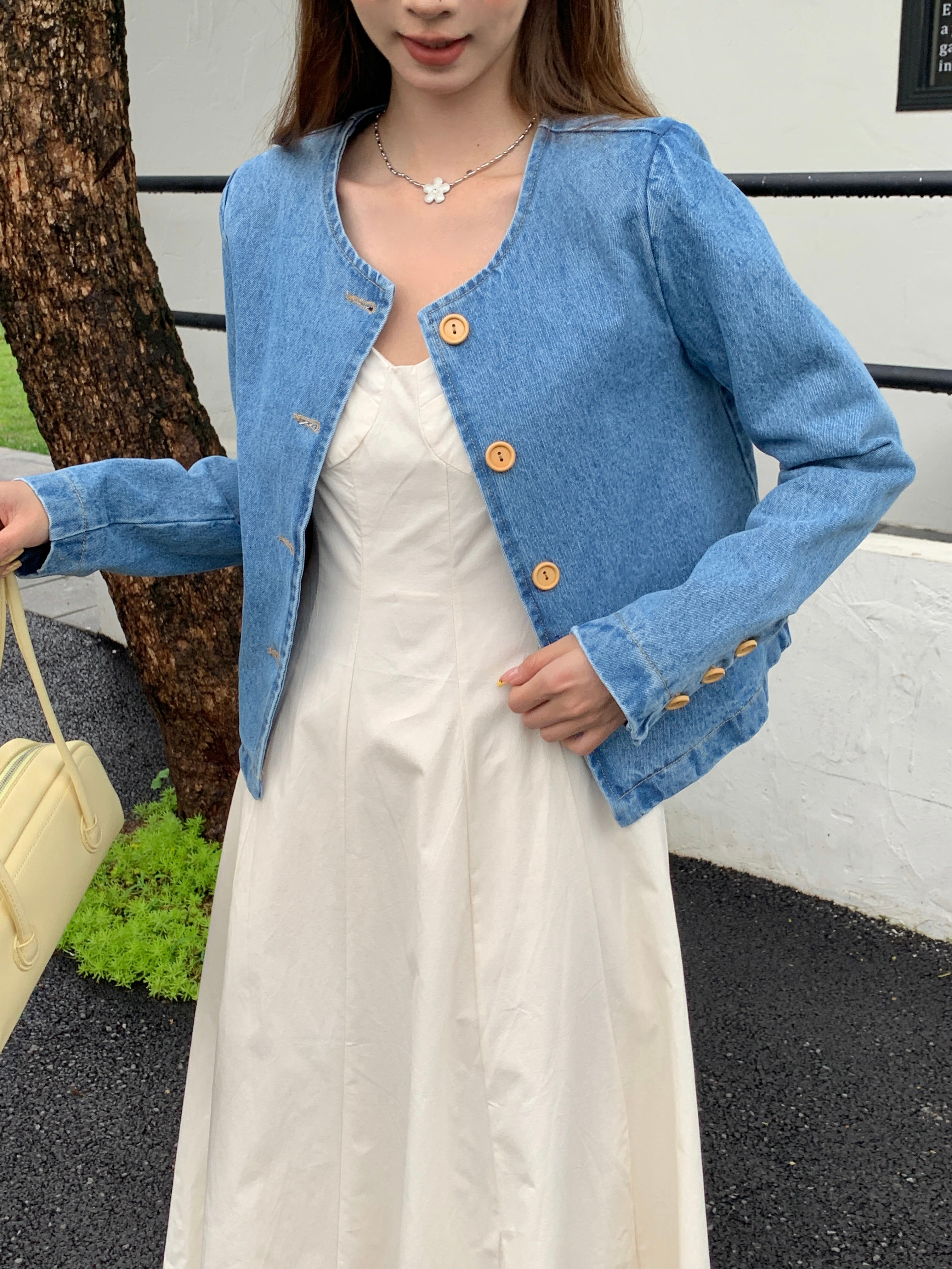 Yoleni Denim Outer