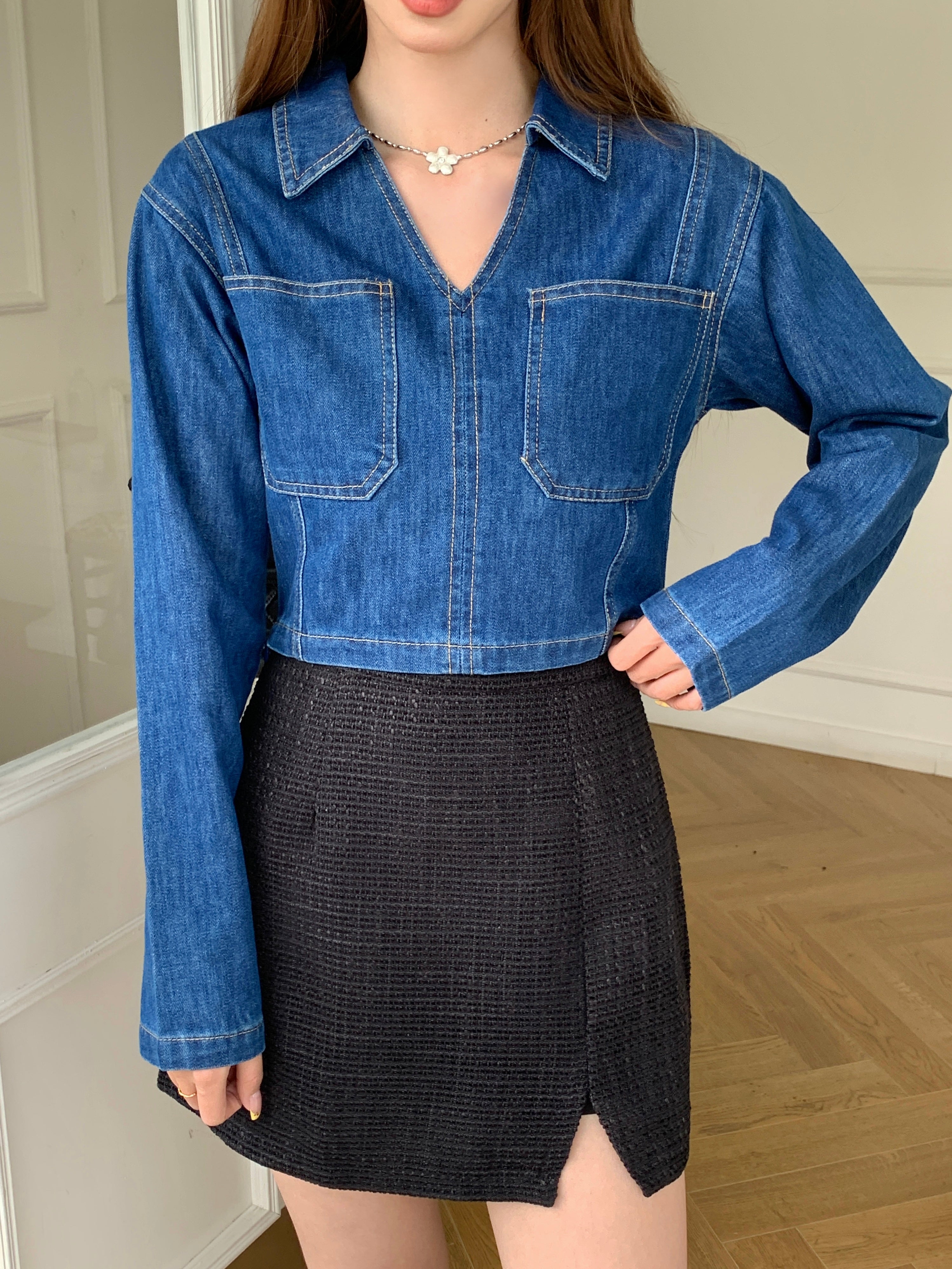 Givony Denim Top