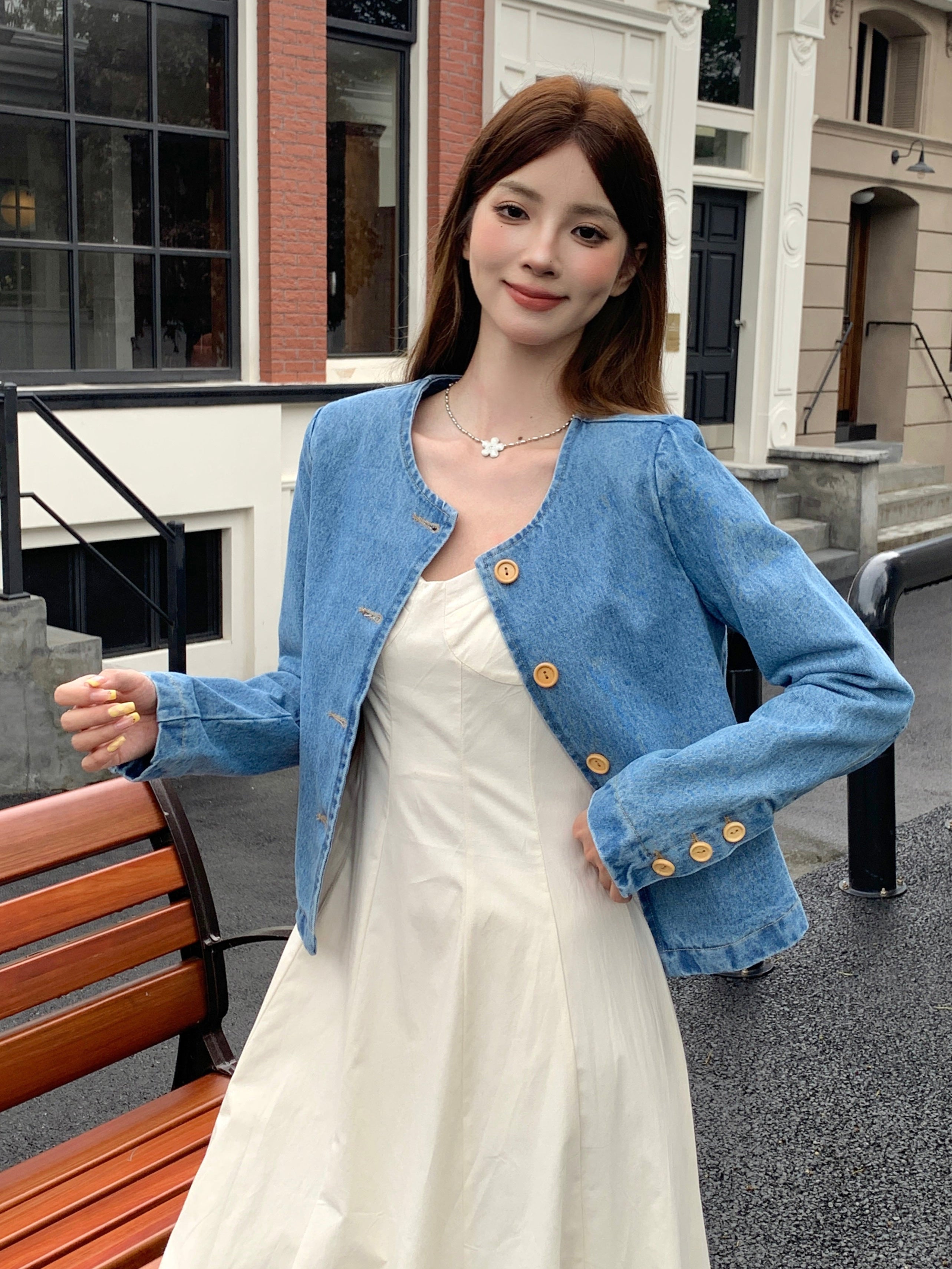 Yoleni Denim Outer
