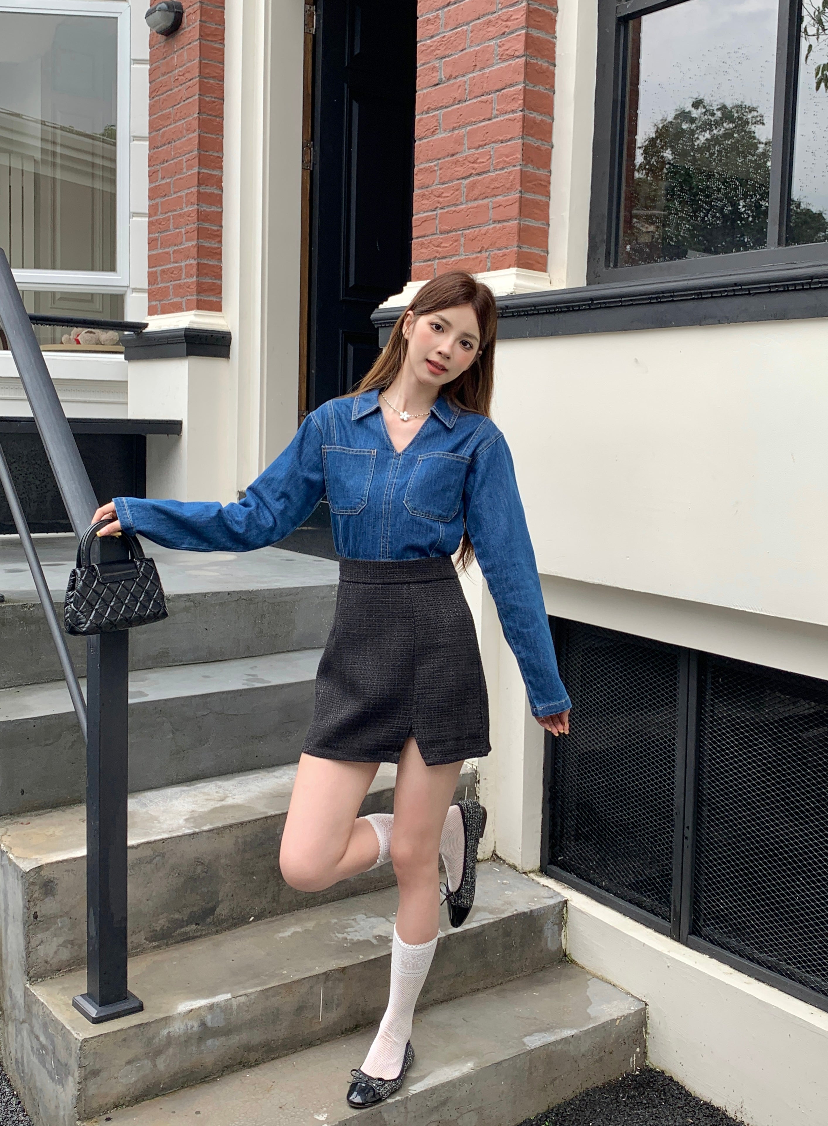 Givony Denim Top