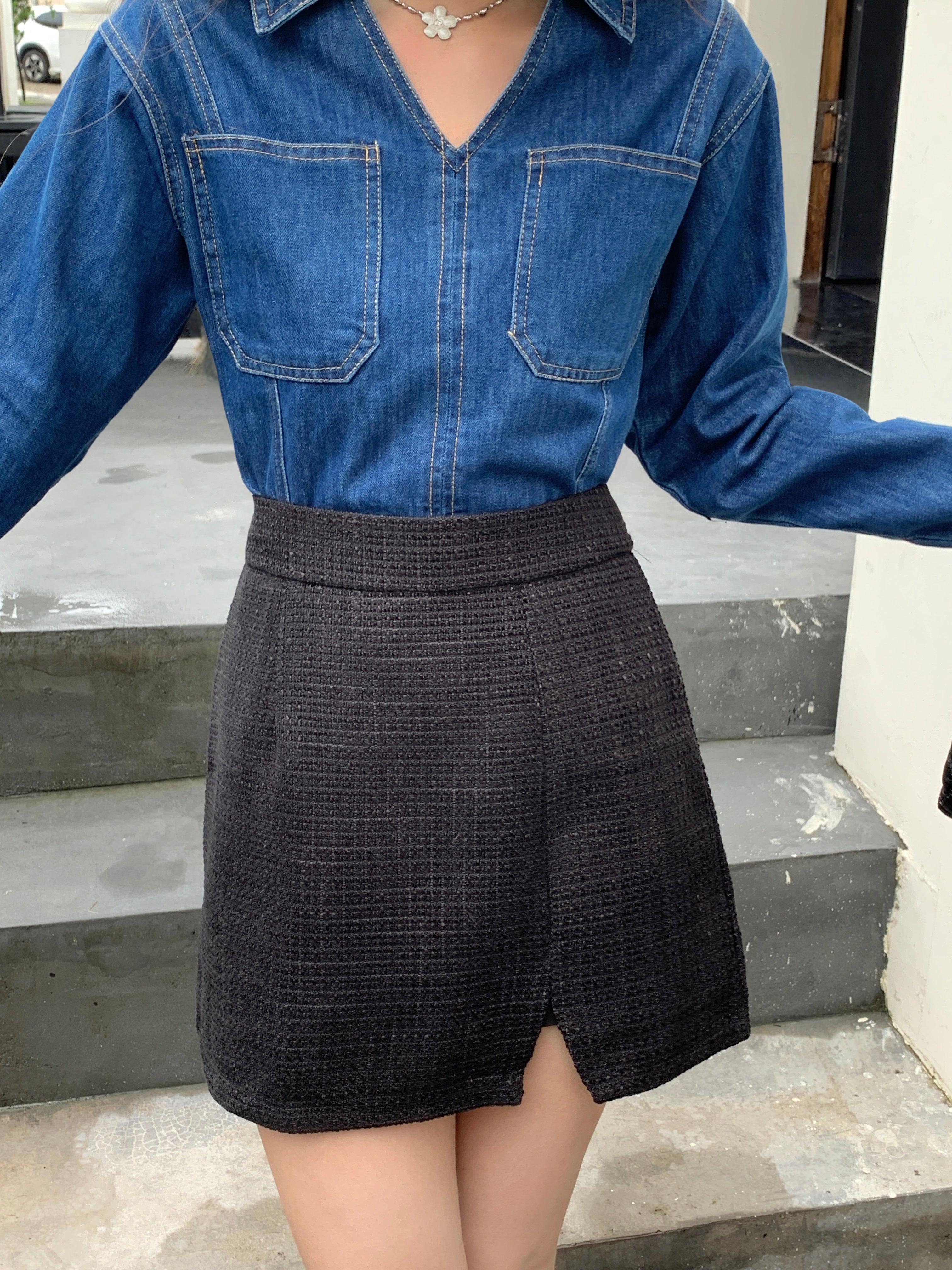 Givony Denim Top