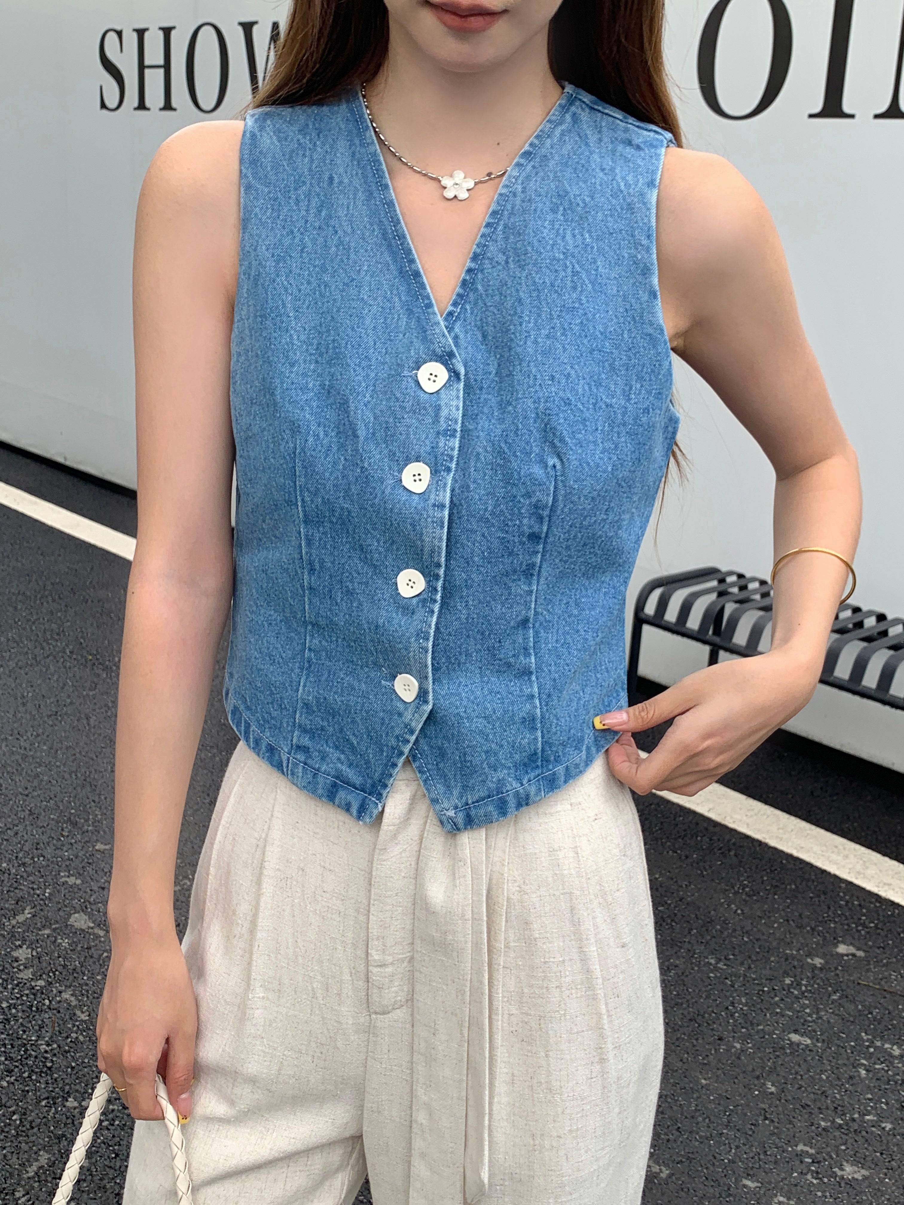 Xilonen Denim Vest