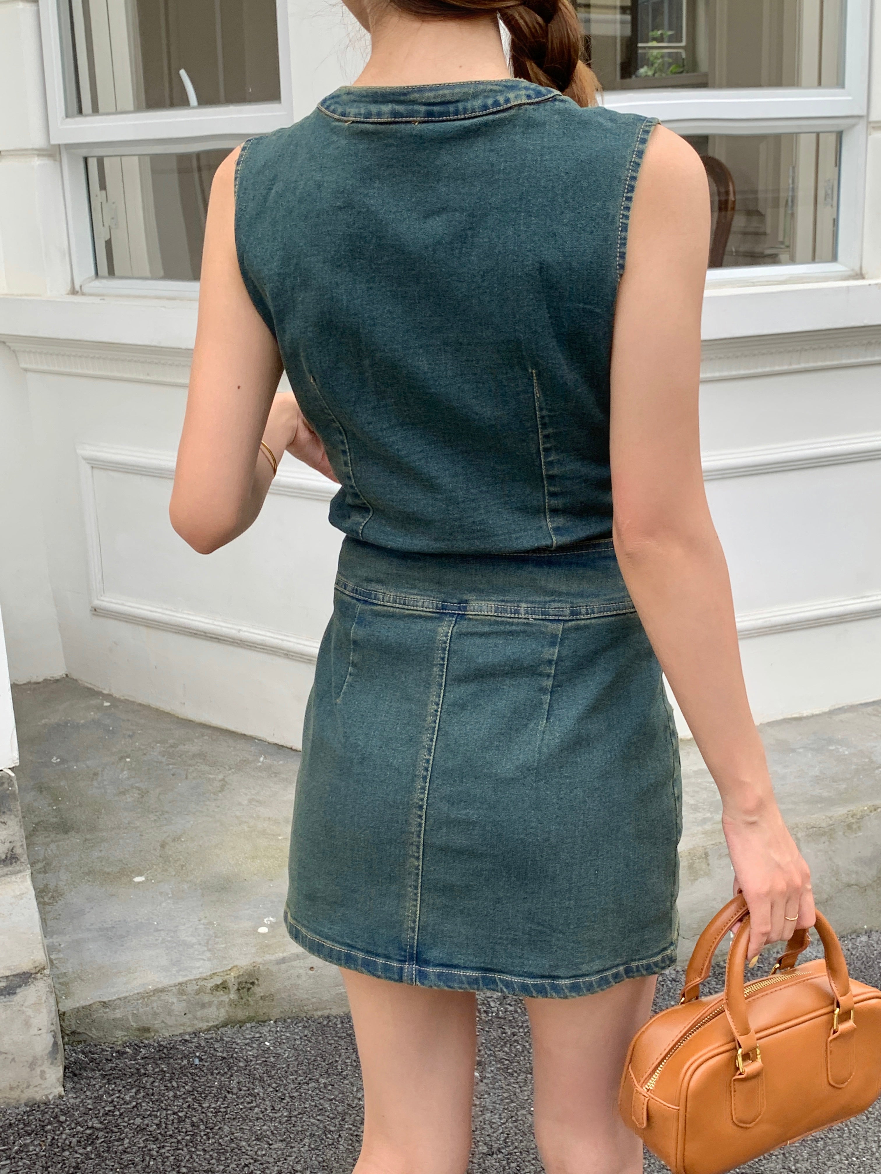 Auborna Denim Skirt
