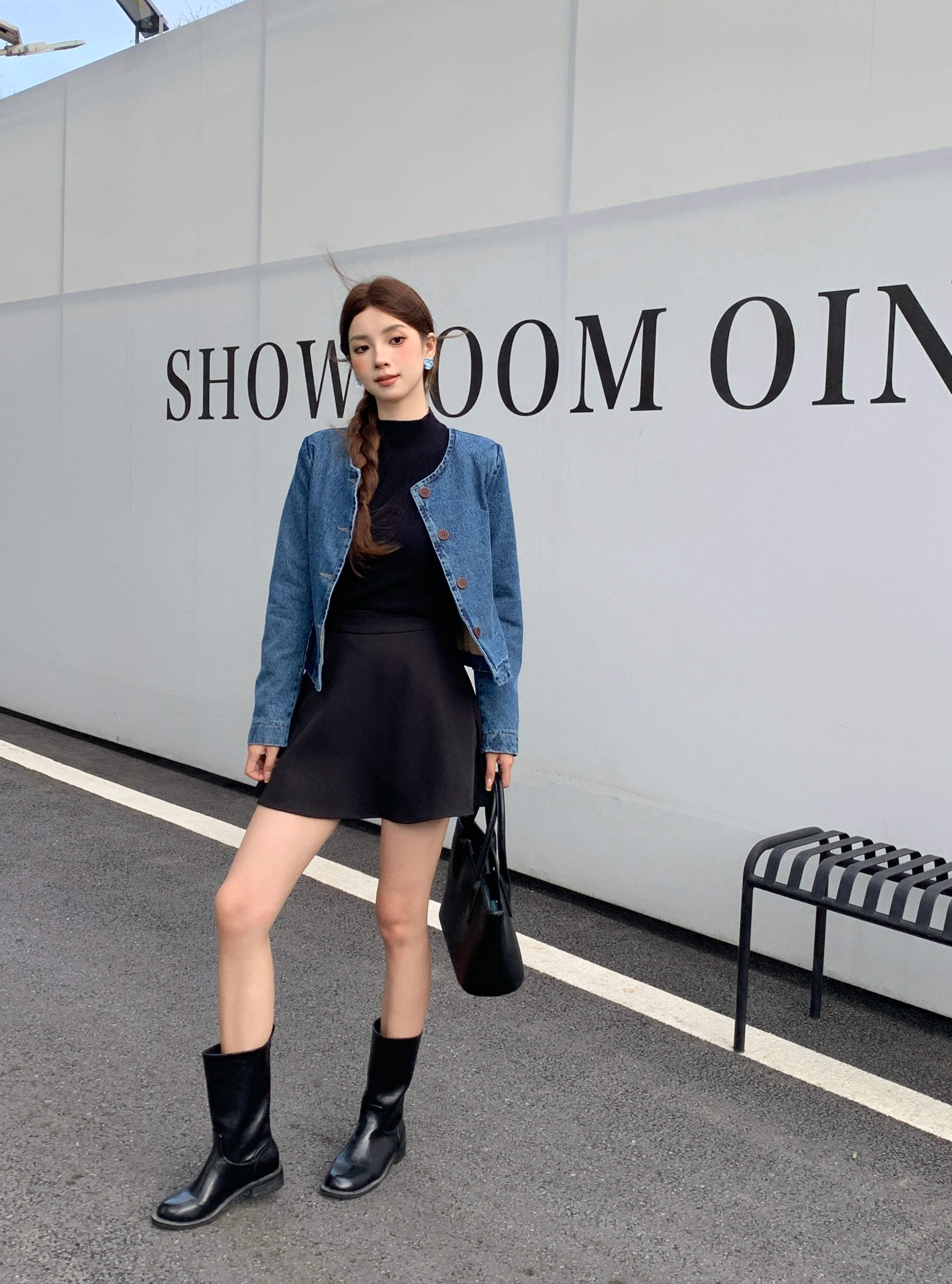 Yoleni Denim Outer