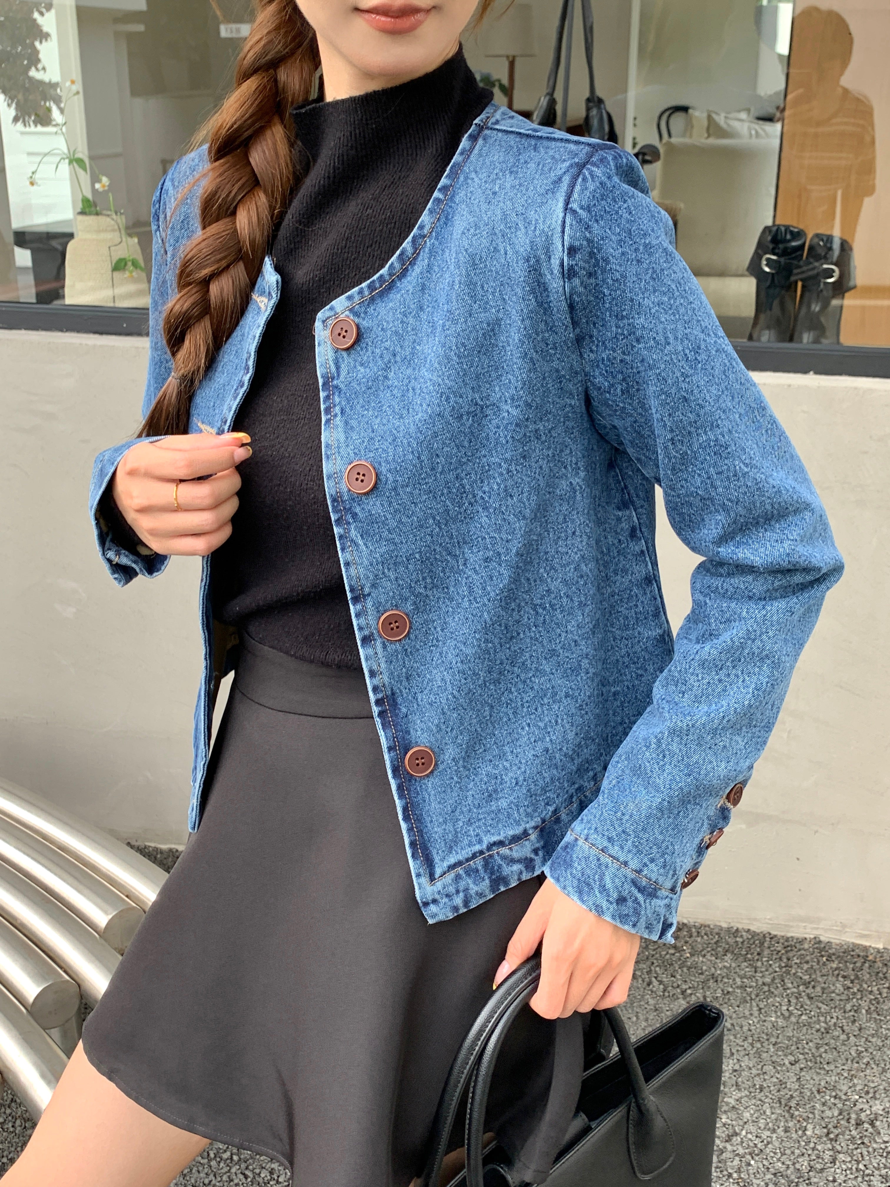 Yoleni Denim Outer