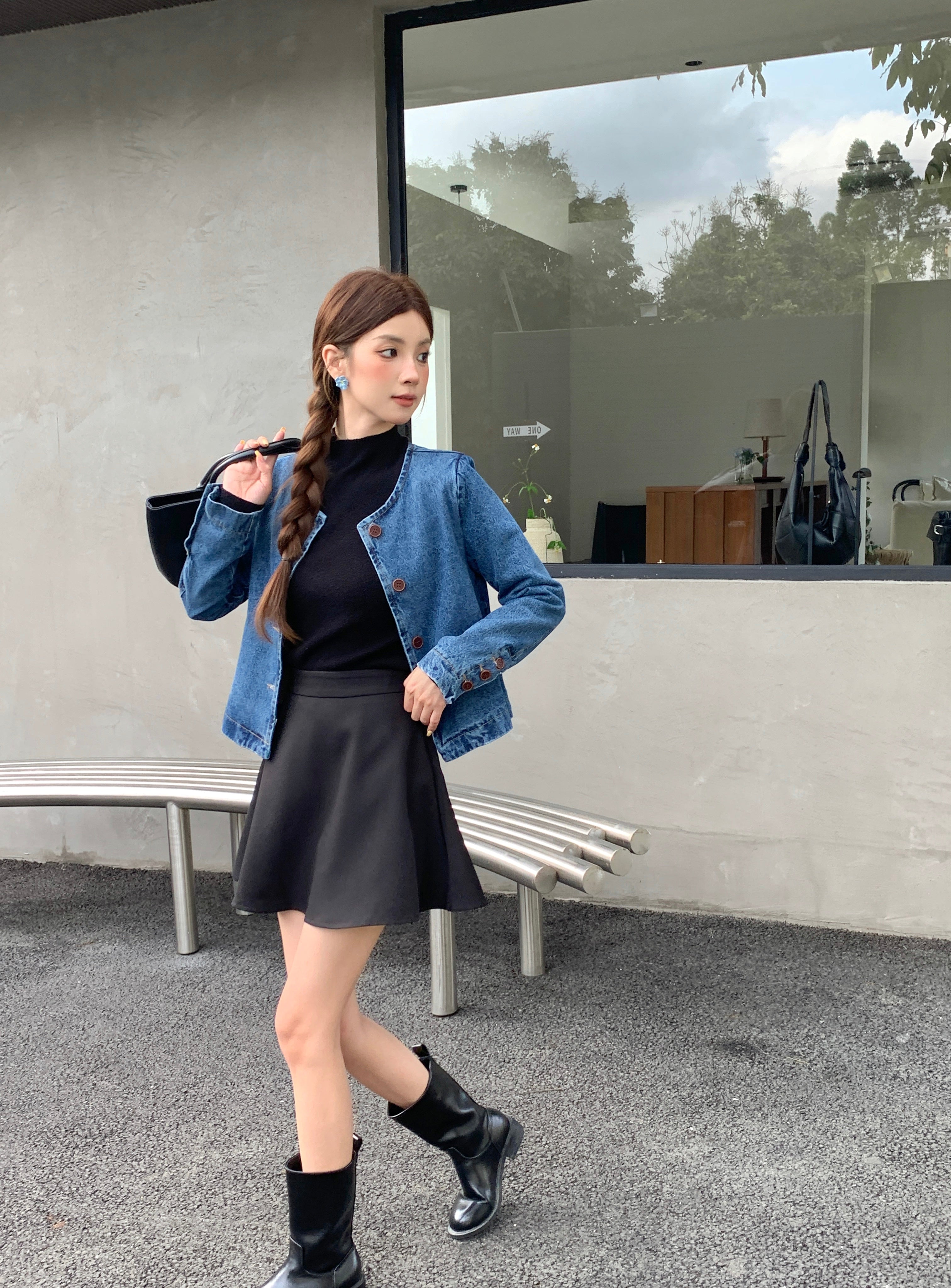 Yoleni Denim Outer