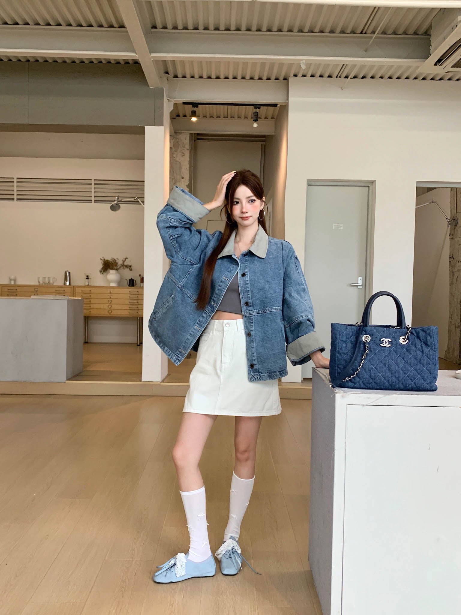 Axelle Denim Outer