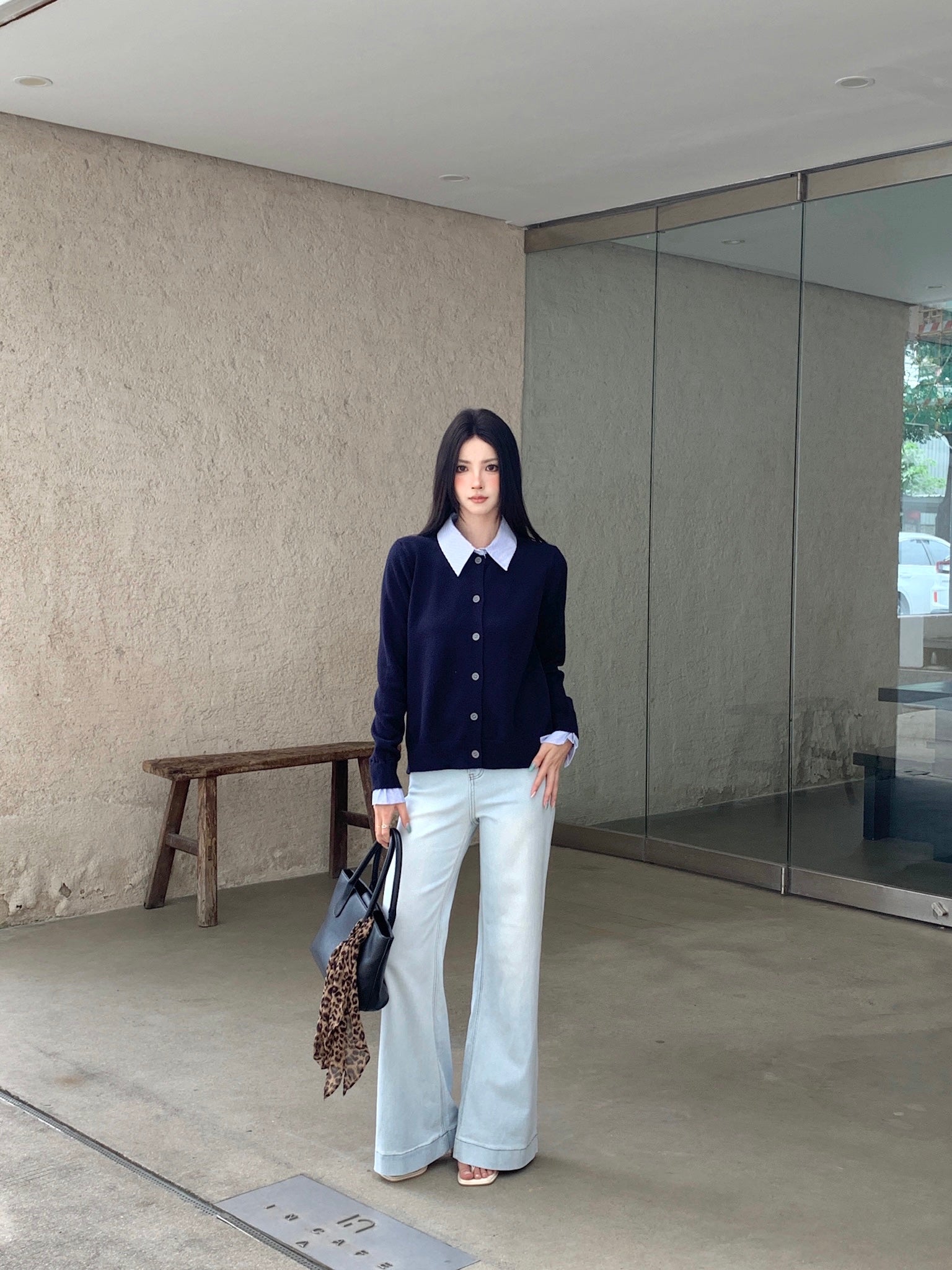 Yuttami Mock Layered Cardigan