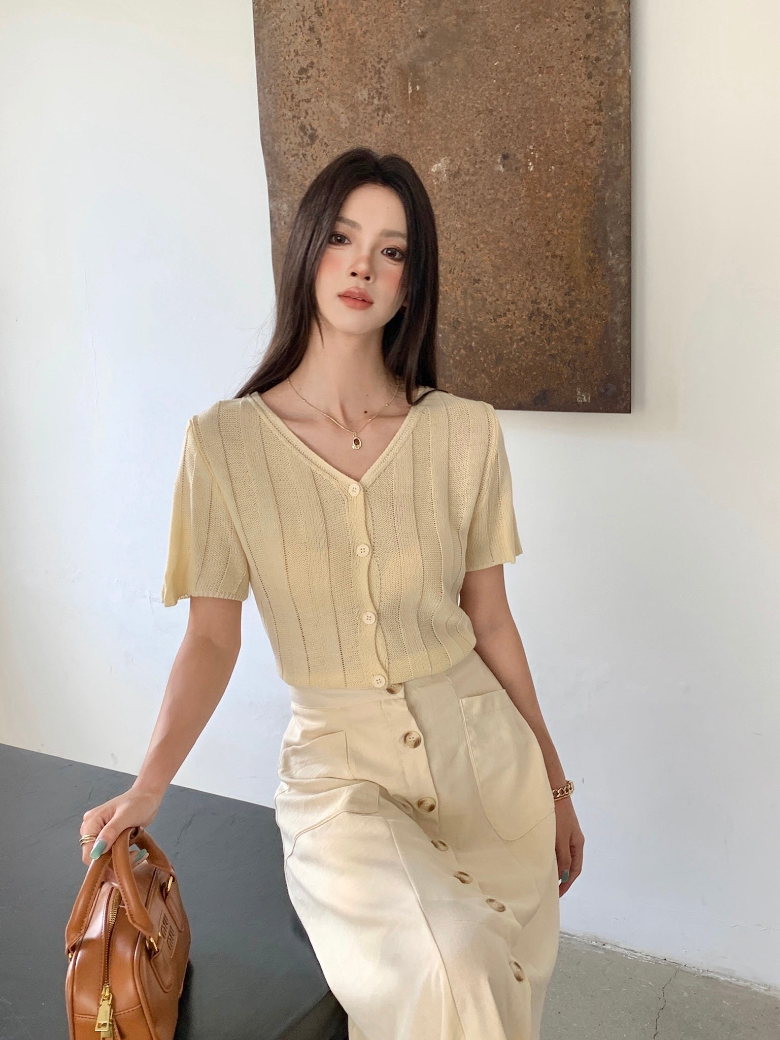 Lucienne Knitted Top
