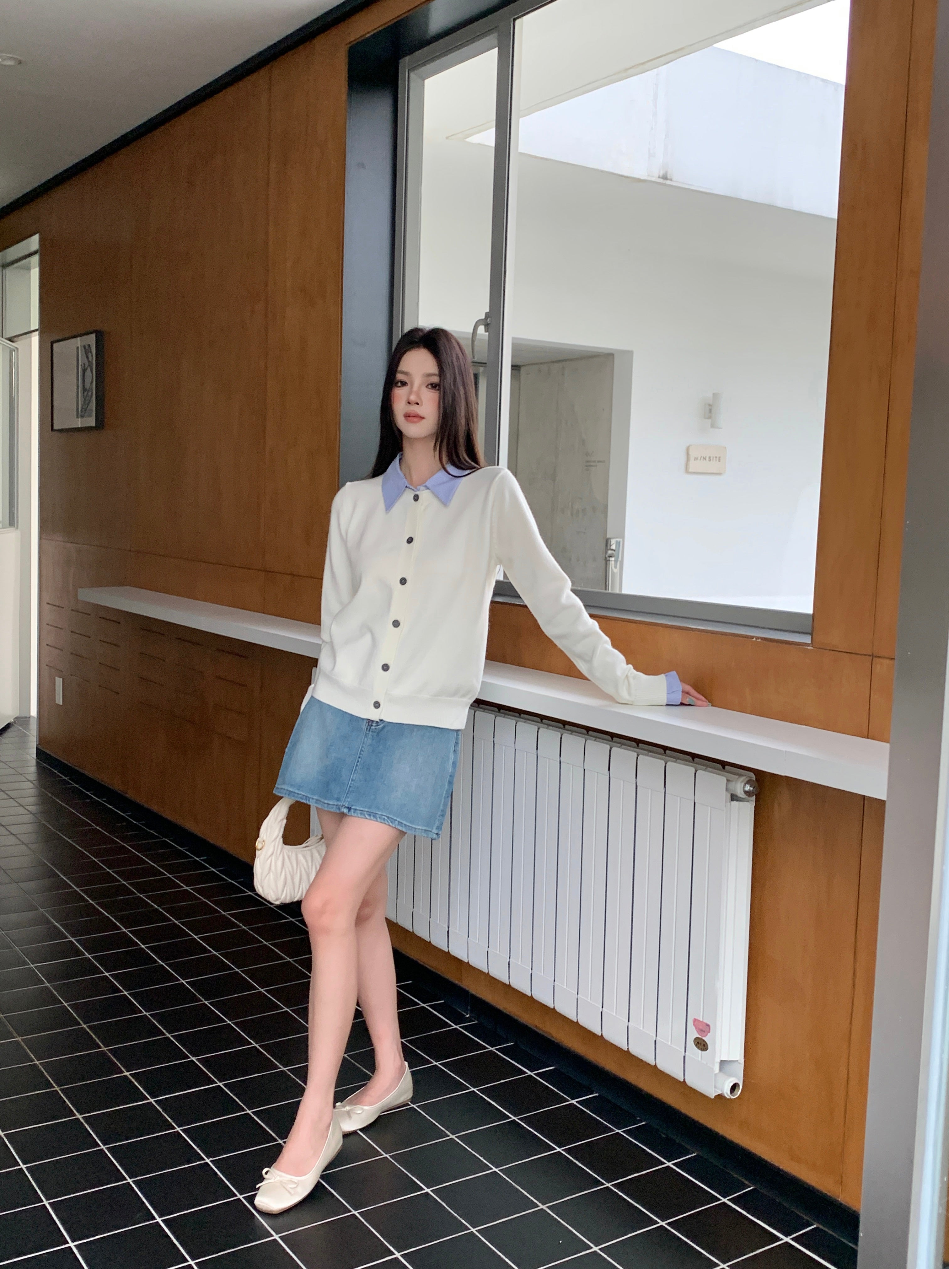 Yuttami Mock Layered Cardigan