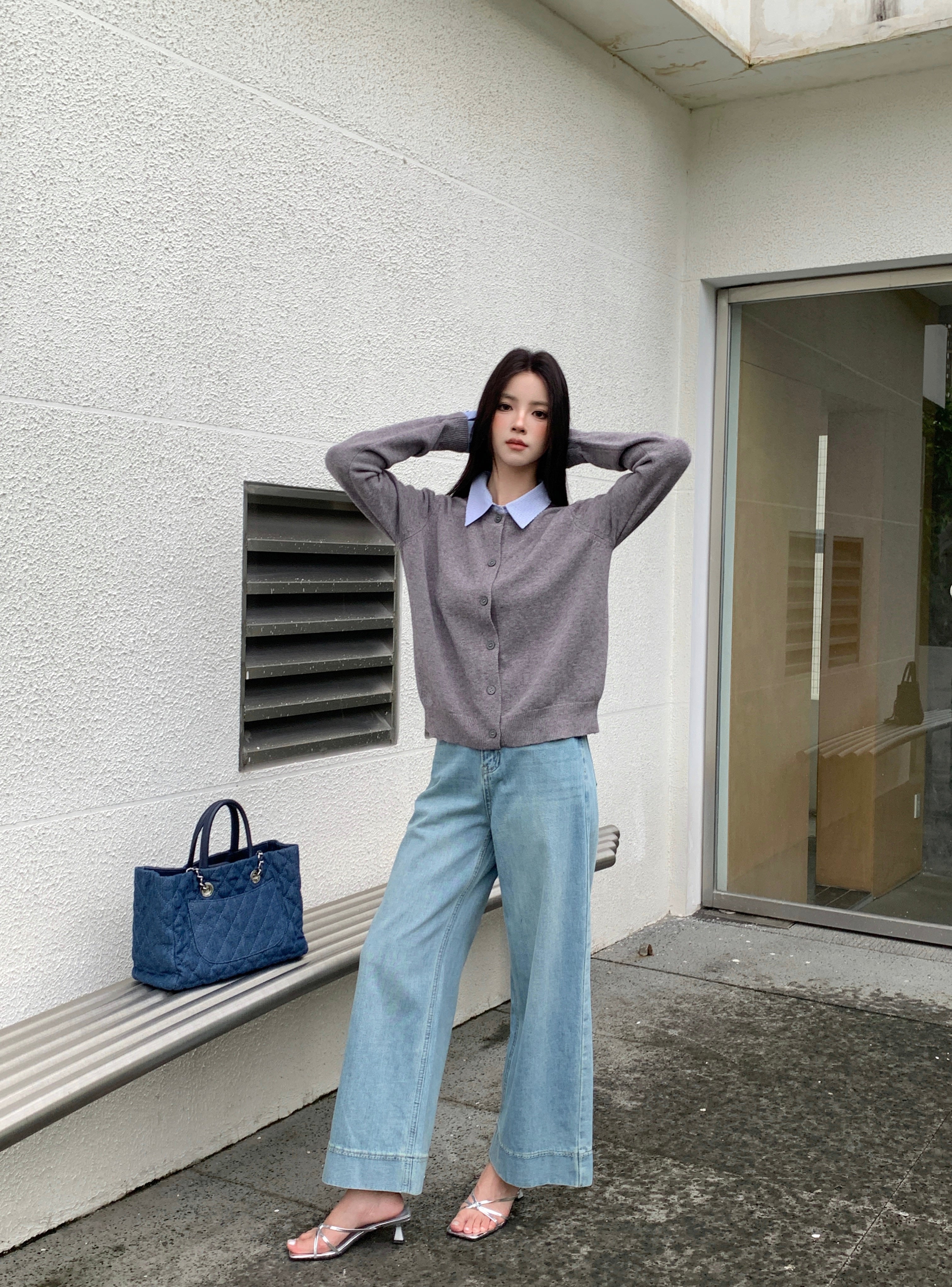 Yuttami Mock Layered Cardigan